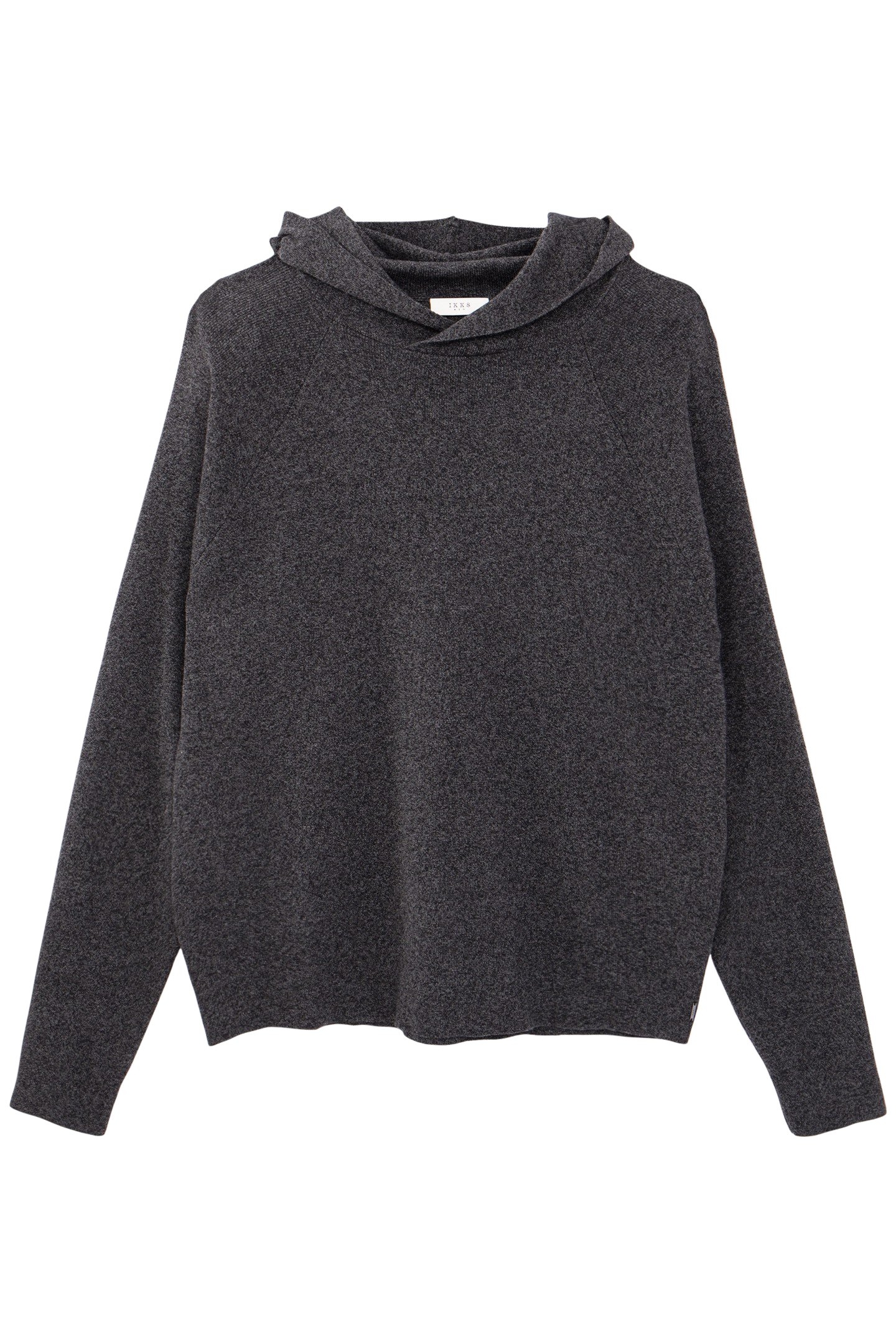 DRY FAST HOODED GRAPHITE KNIT SWEATER 4