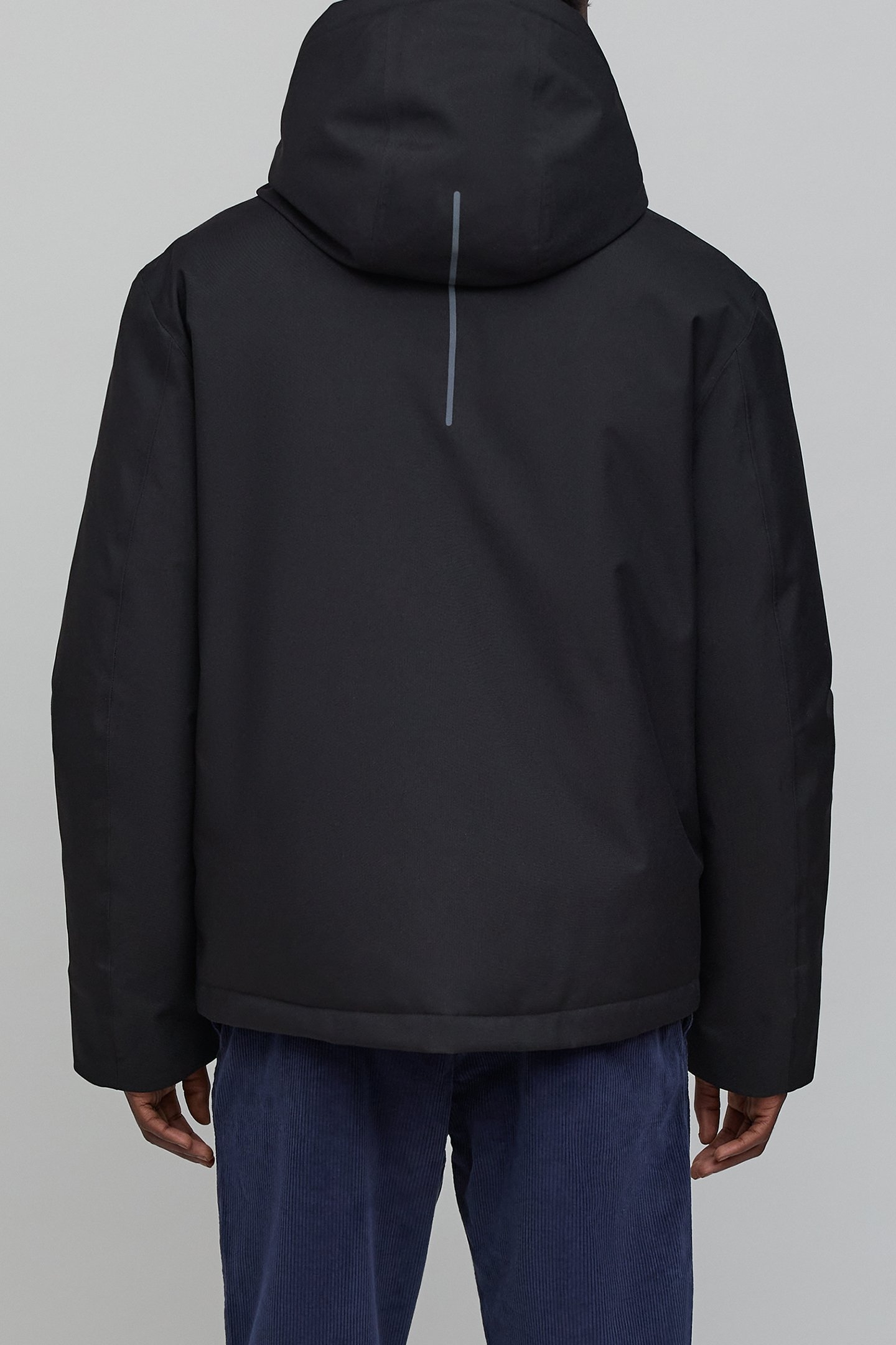 BLACK NYLON WATERPROOF BREATHABLE PADDED JACKET 2