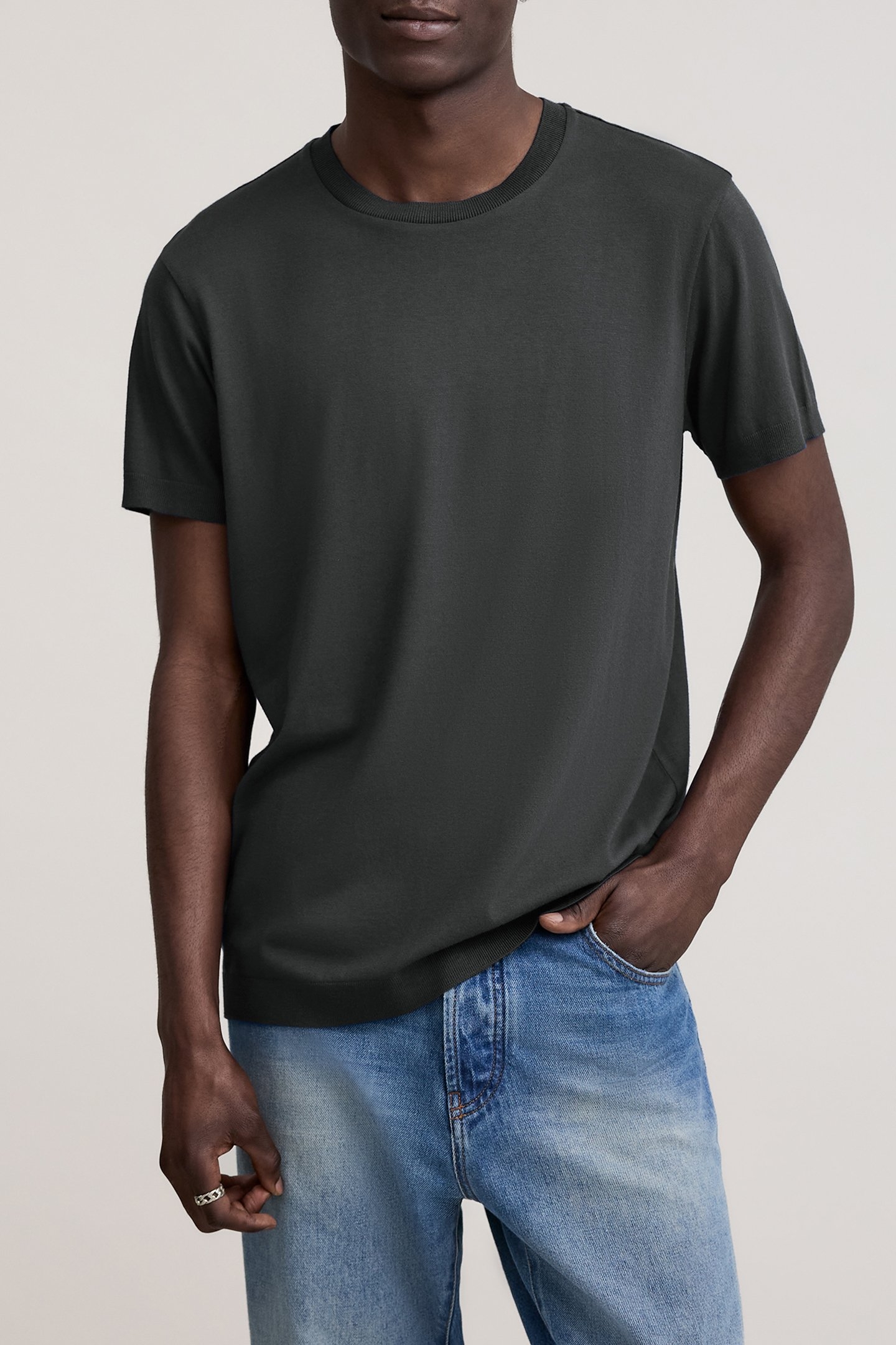 MIX COTTON MODAL T-SHIRT 1