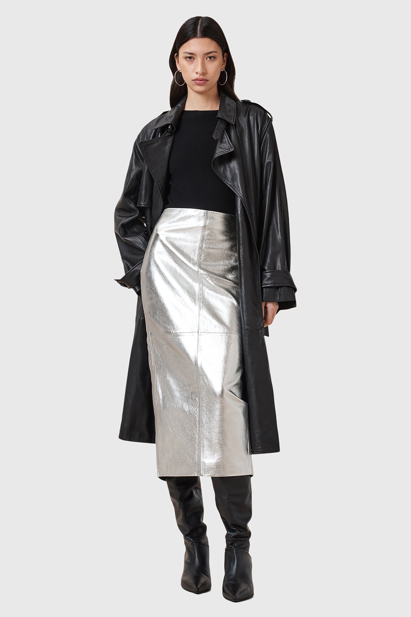 RENAI PENCIL SKIRT SILVER 6