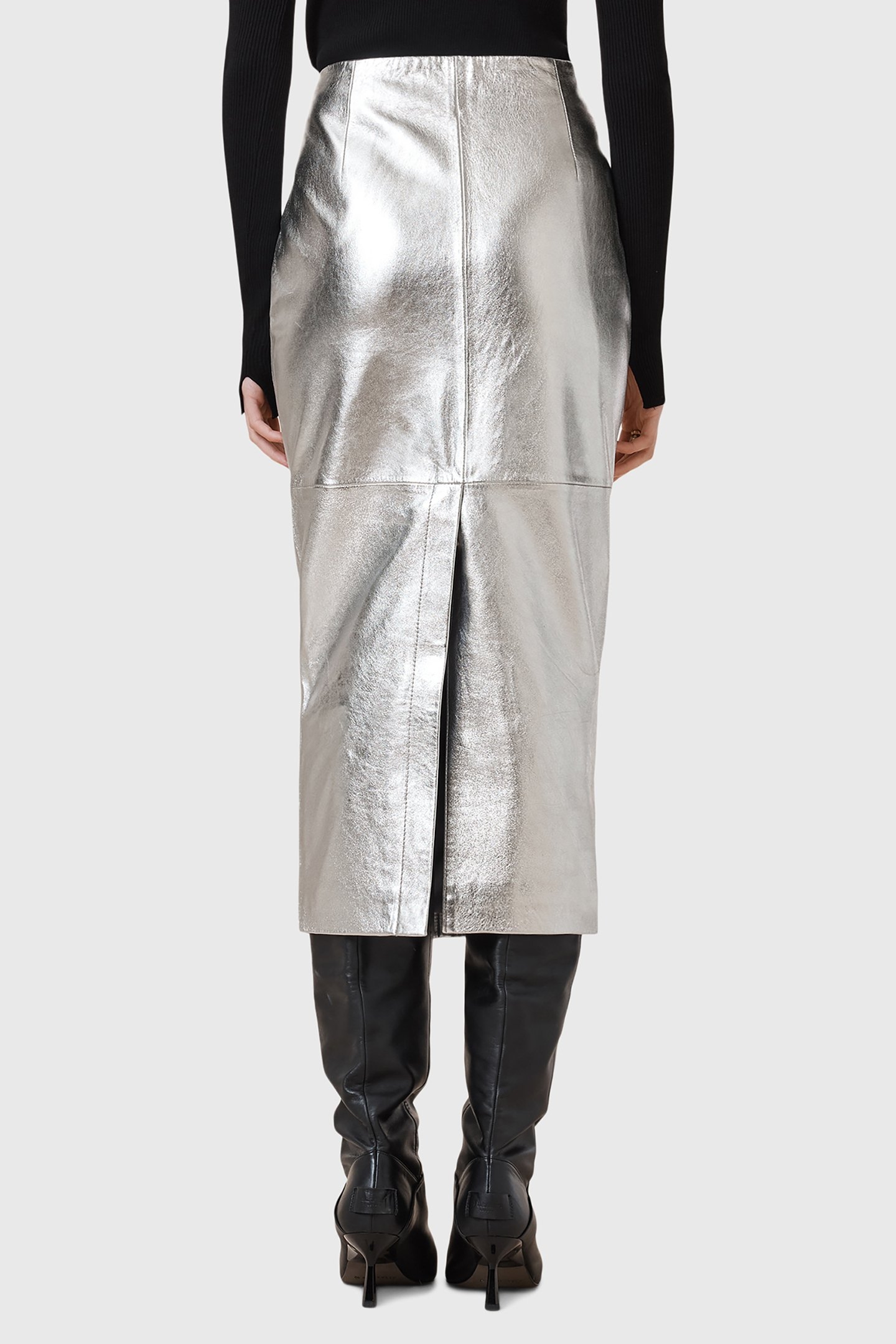 RENAI PENCIL SKIRT SILVER 2