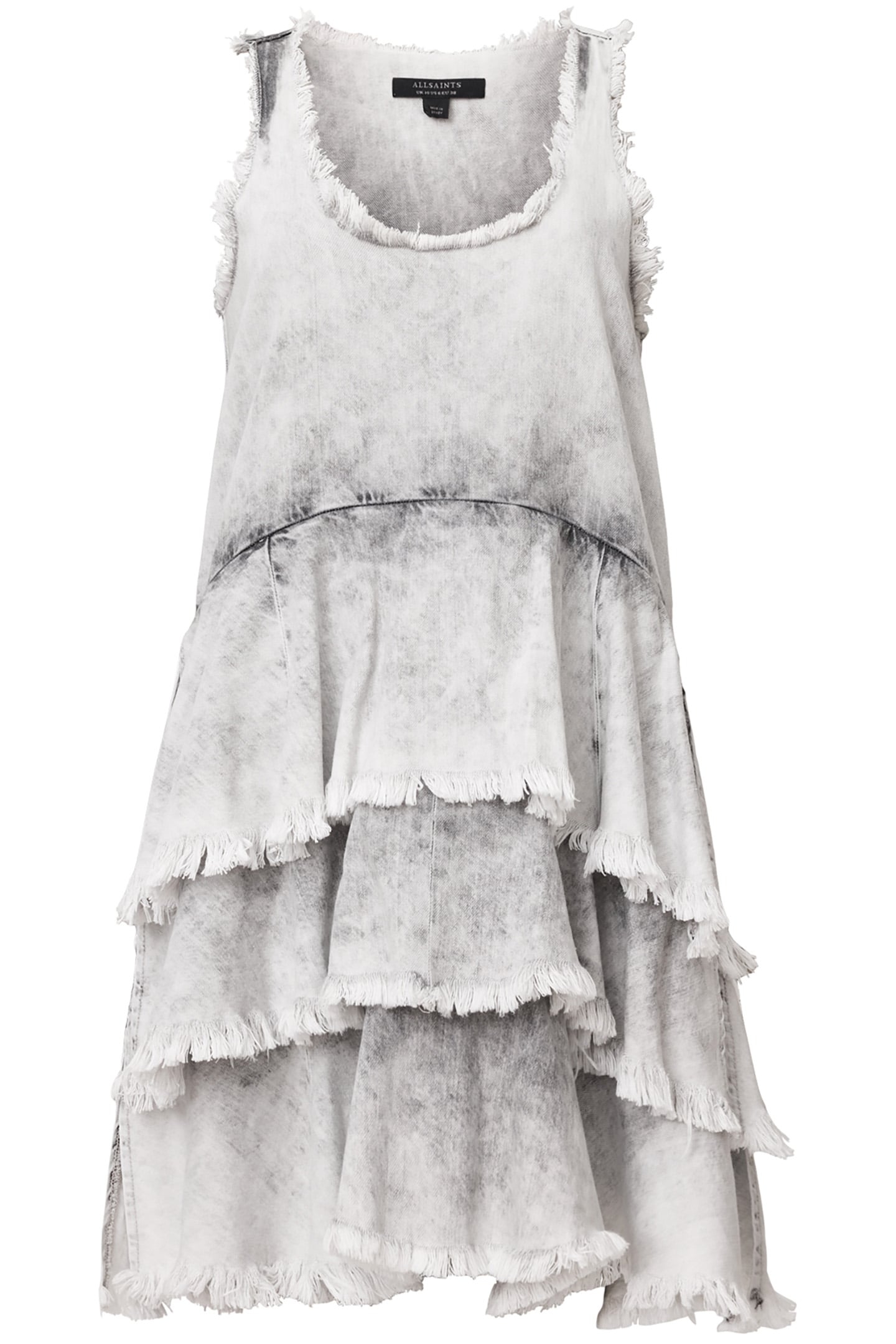 CAVARLY MINI DRESS DENIM GREY 4