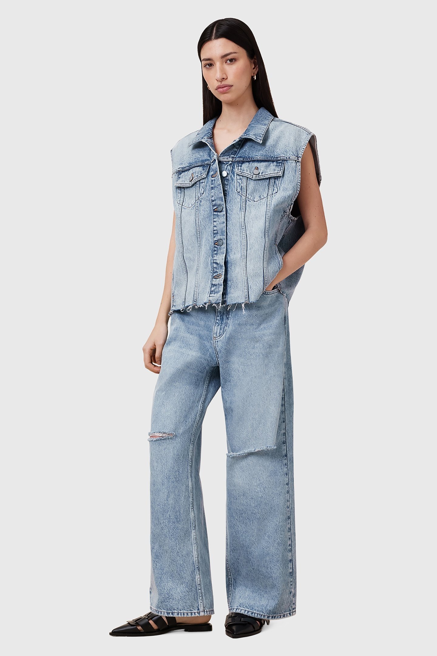 LAURA EMB SL JACKET LIGHT INDIGO 3