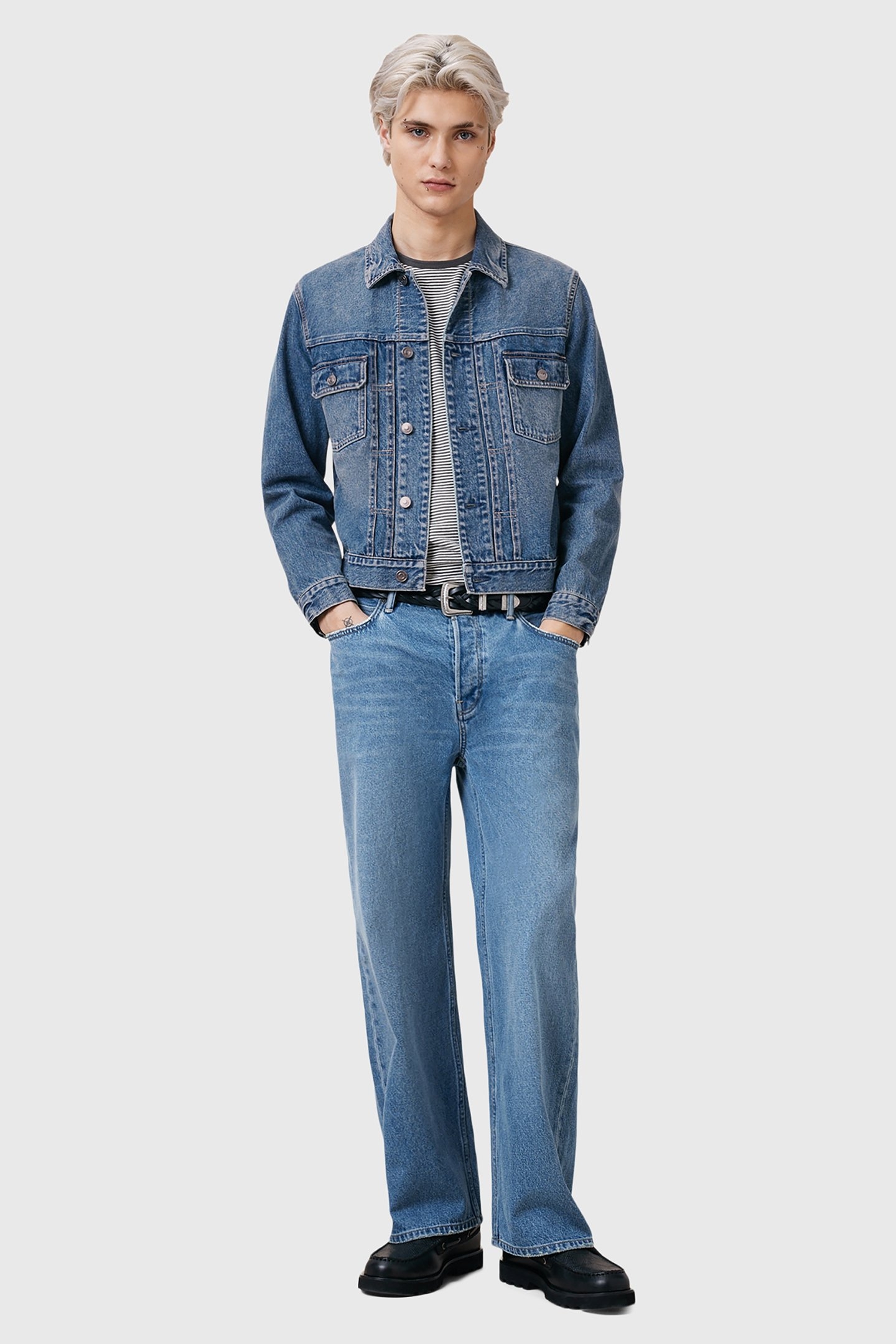 EXILE JACKET WASHED INDIGO BLUE 3