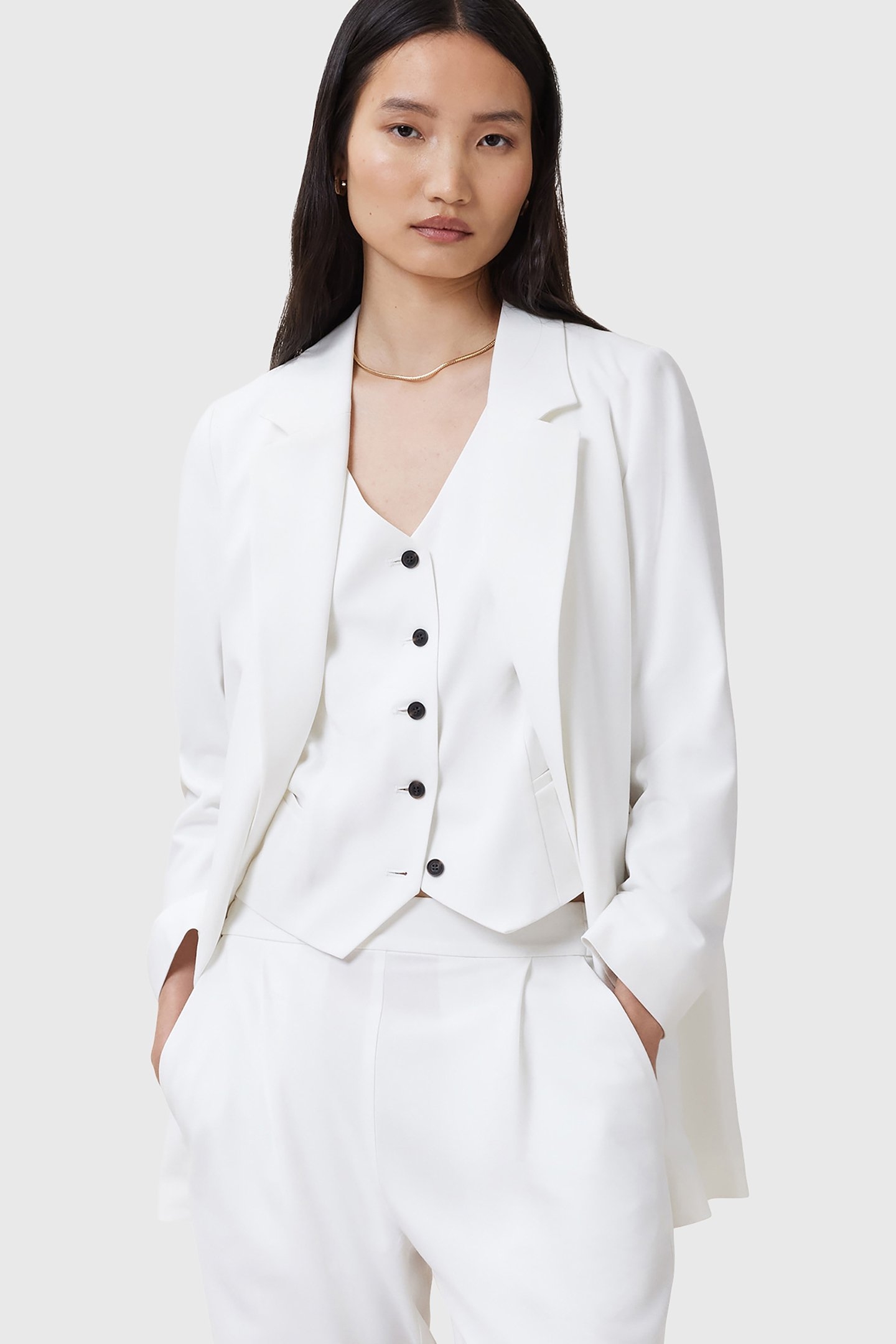 ALEIDA TRI WAISTCOAT WHITE 6