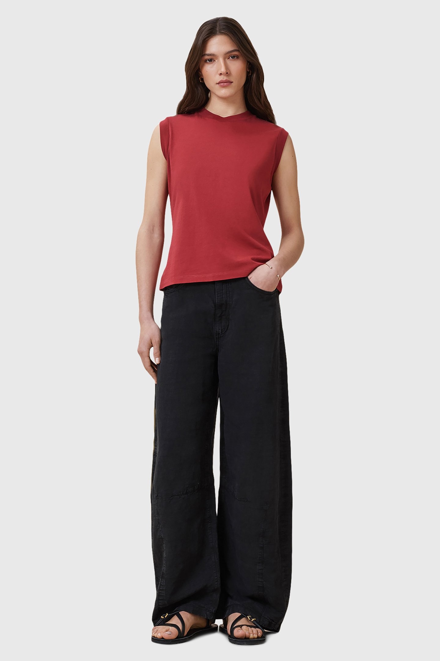 IMOGEN TANK BURNT BRICK RED 3