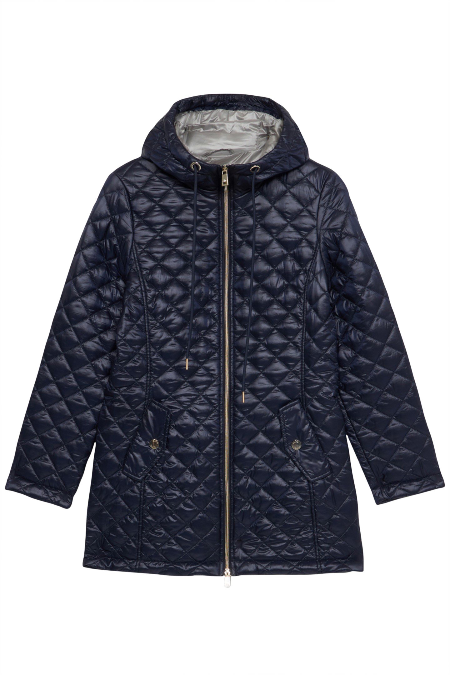 LIGHTWEIGHT MIDI DOWN JACKET BLUE 3