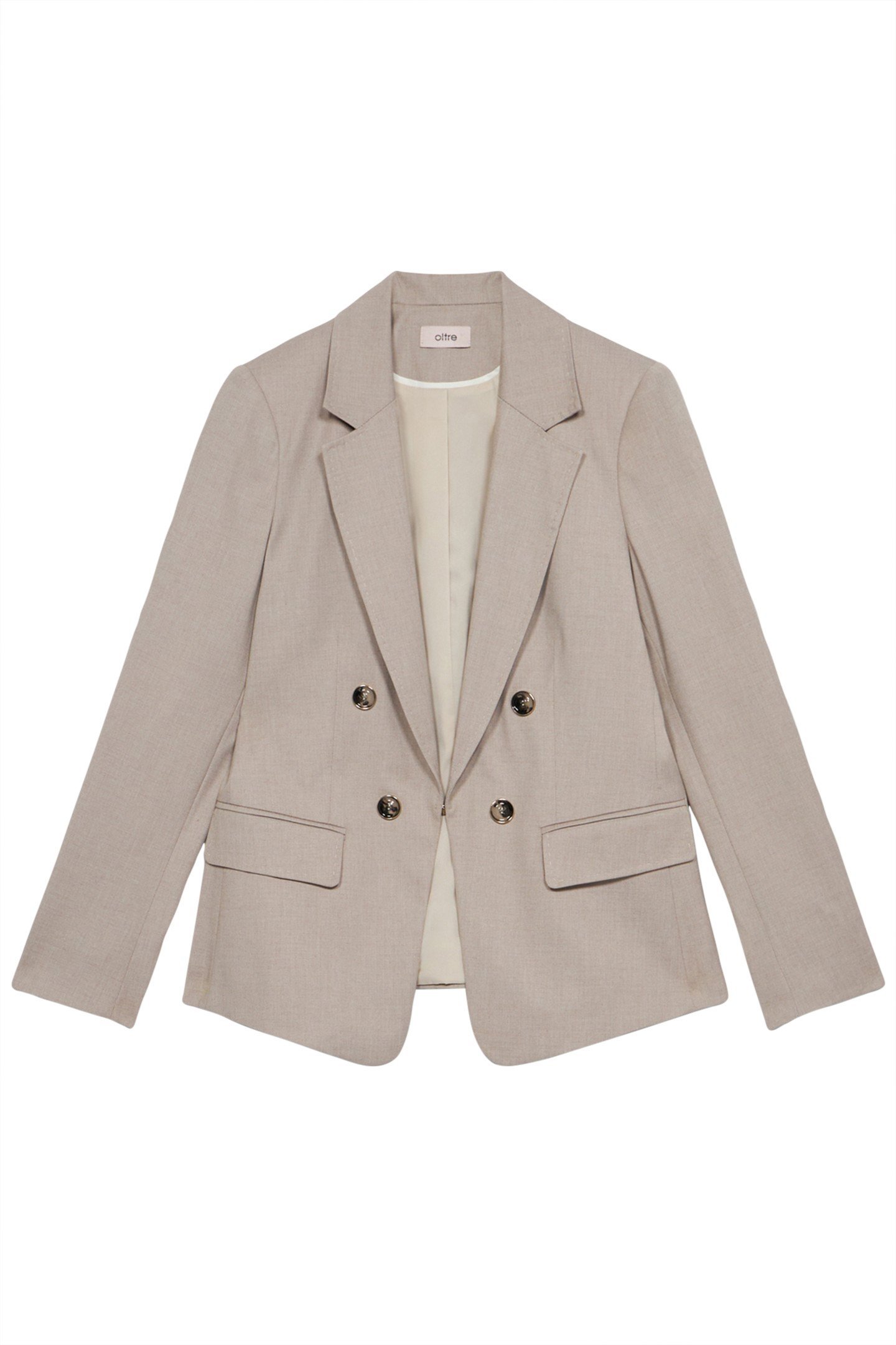 BLAZER WITH TAILORED STITCHING GREY 3