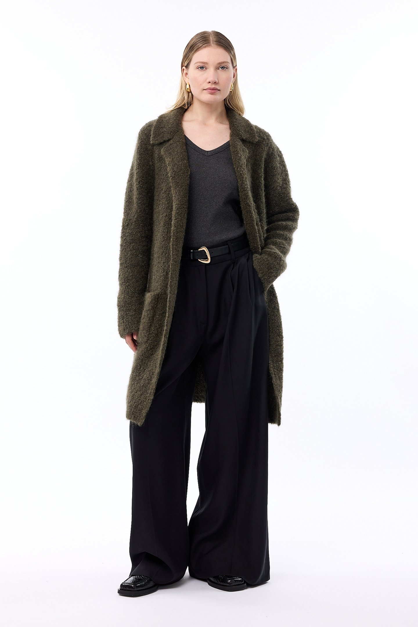 ONNA CARDIGAN DARK OLIVE 3