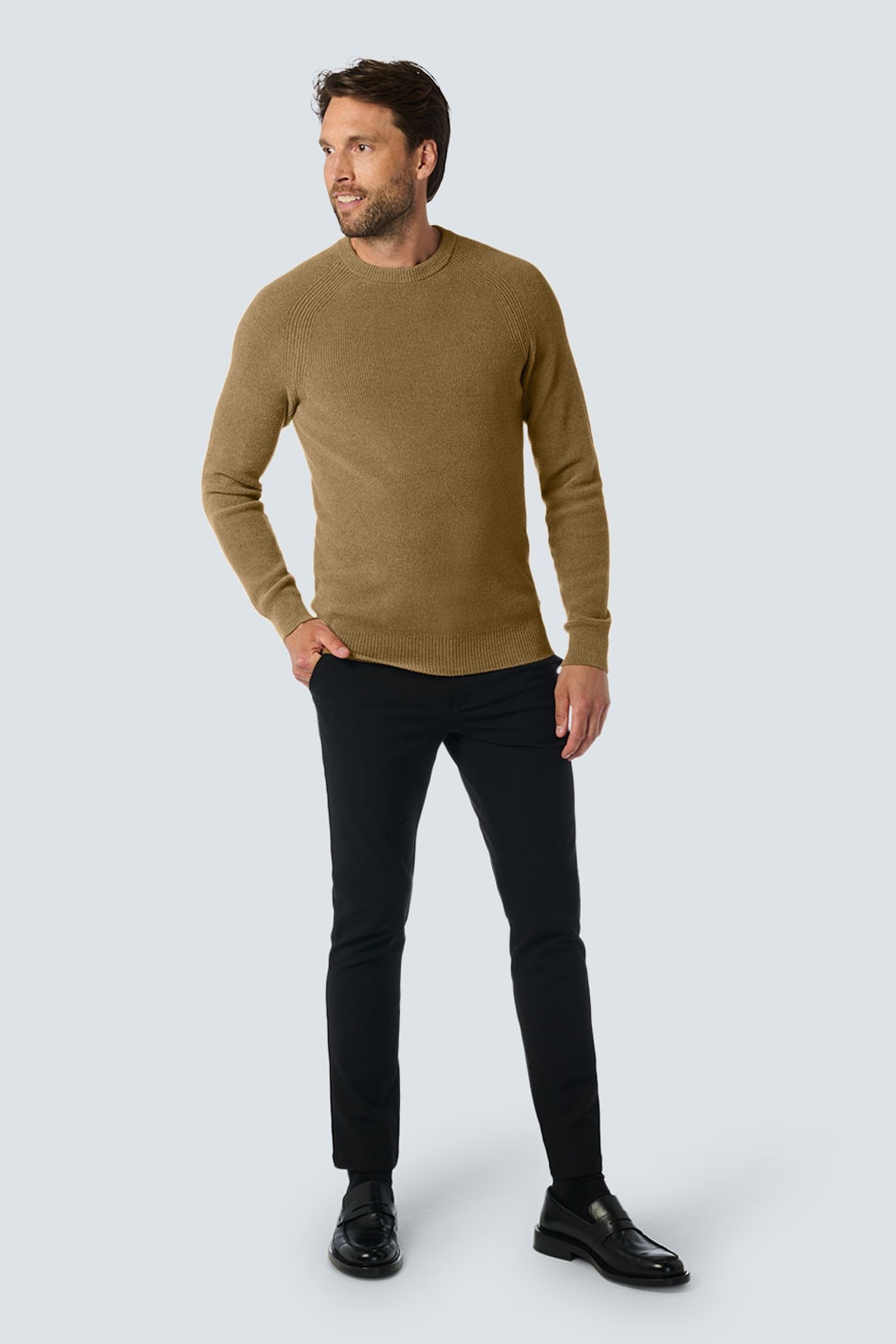 PULLOVER CREWNECK RIBKNIT SUPER SOFT KHAKI 3