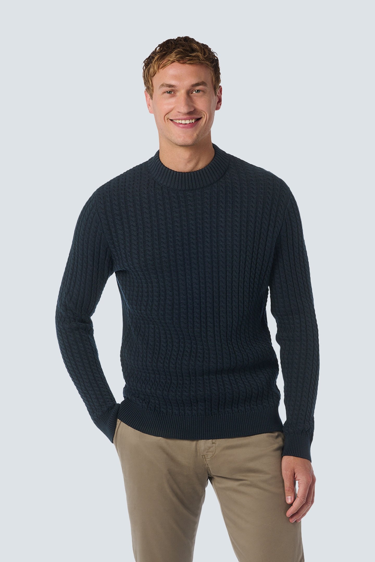 PULLOVER CREWNECK CABLE JACQUARD NIGHT 1
