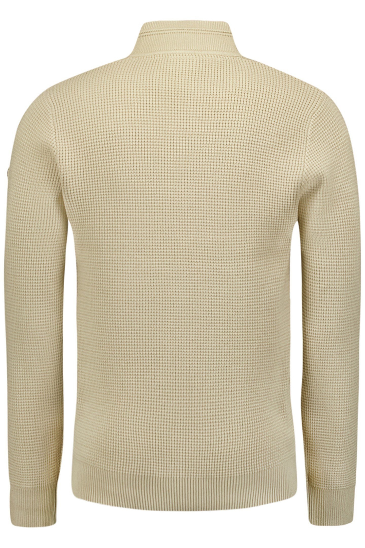 PULLOVER HALF ZIPPER SOLID JACQUARD CEMENT 5