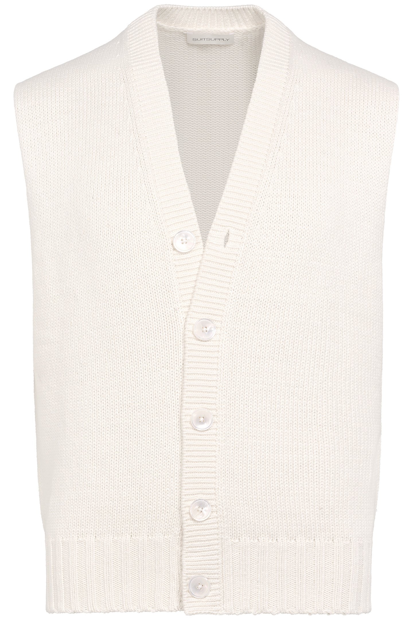 SLEEVELESS CARDIGAN OFF WHITE OFF-WHITE 3
