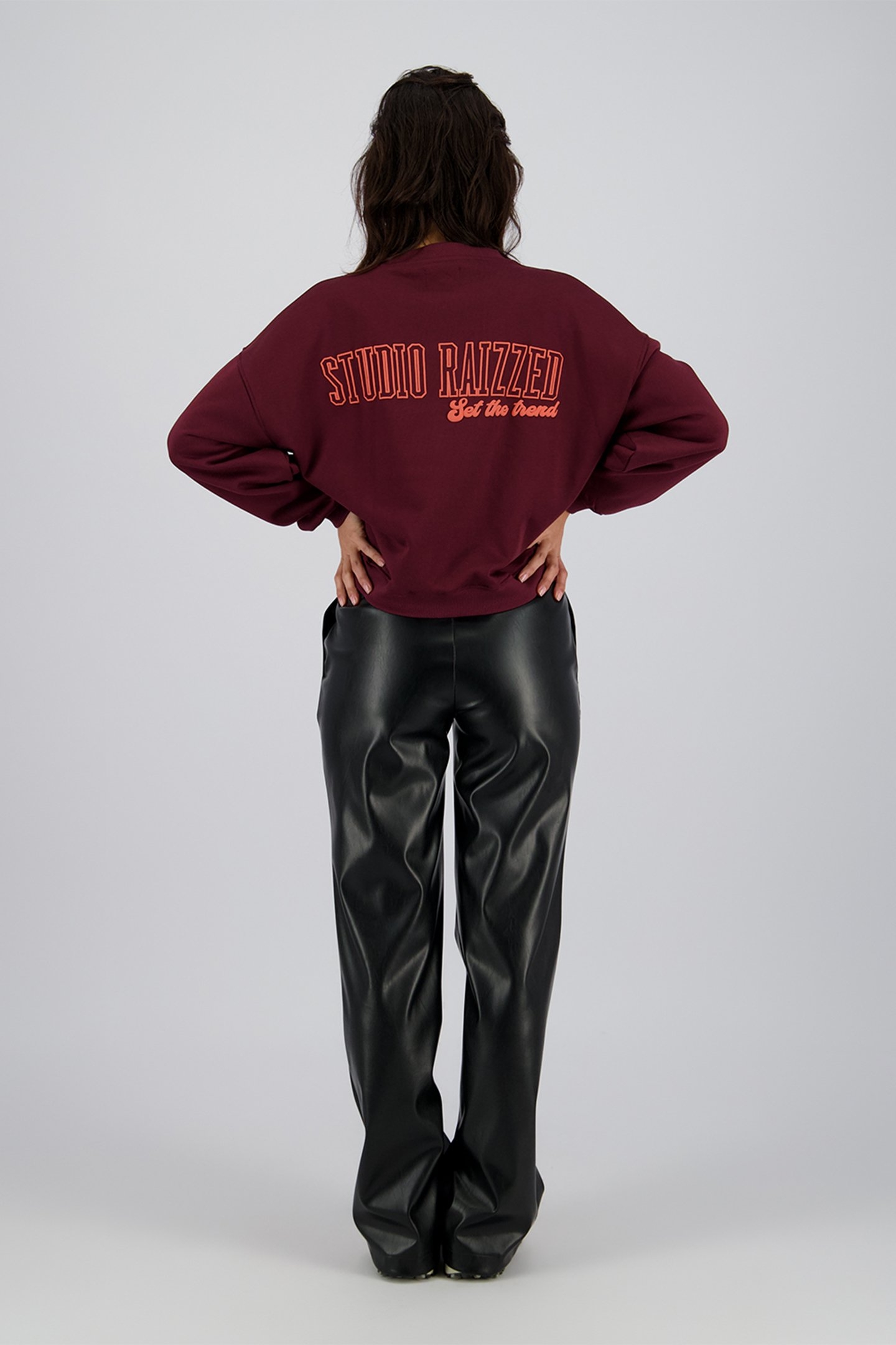 RUBIE SWEATERS SANGRIA RED 2