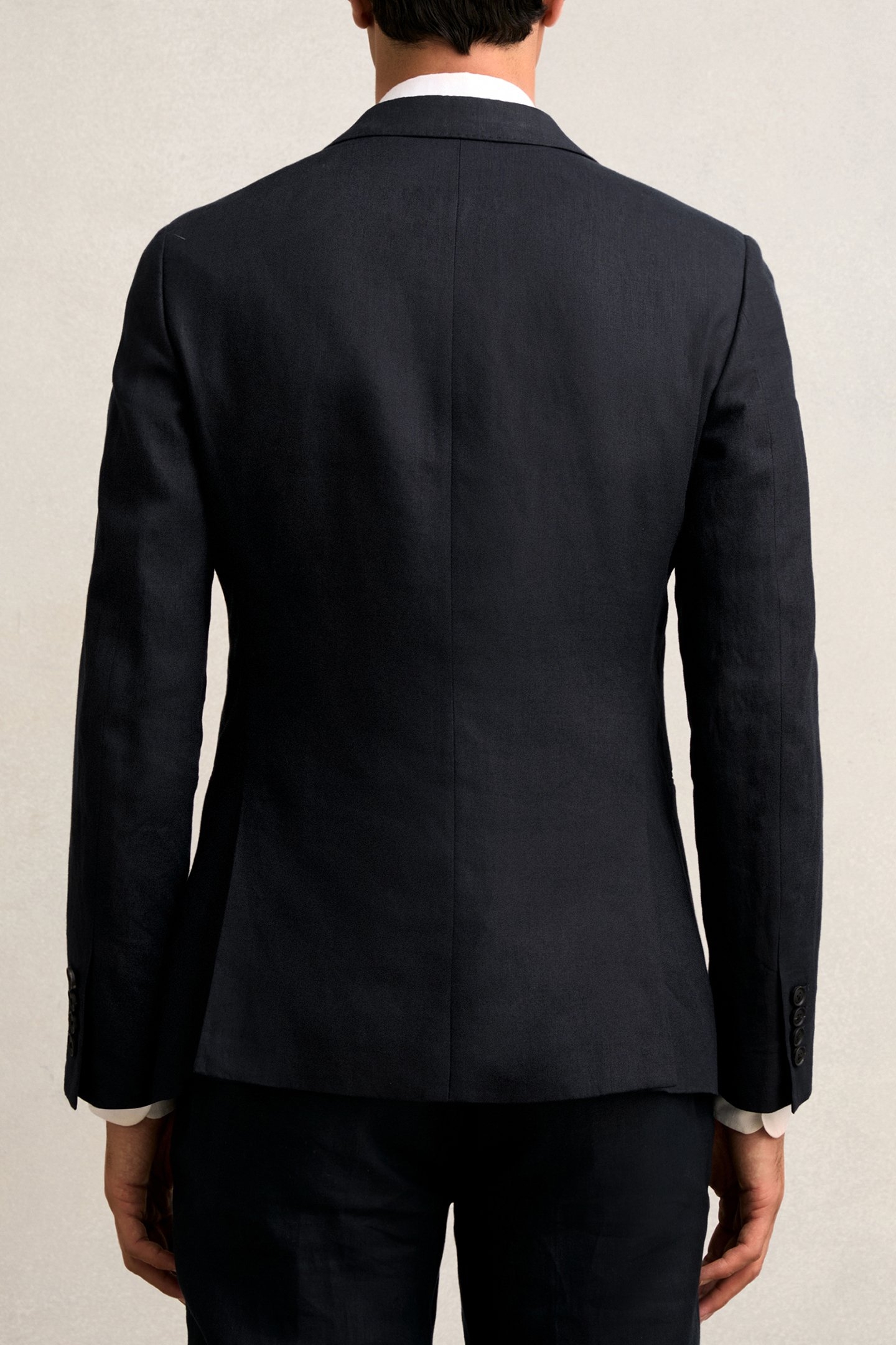 LINEN SLIM FIT BLAZER NAVY 2