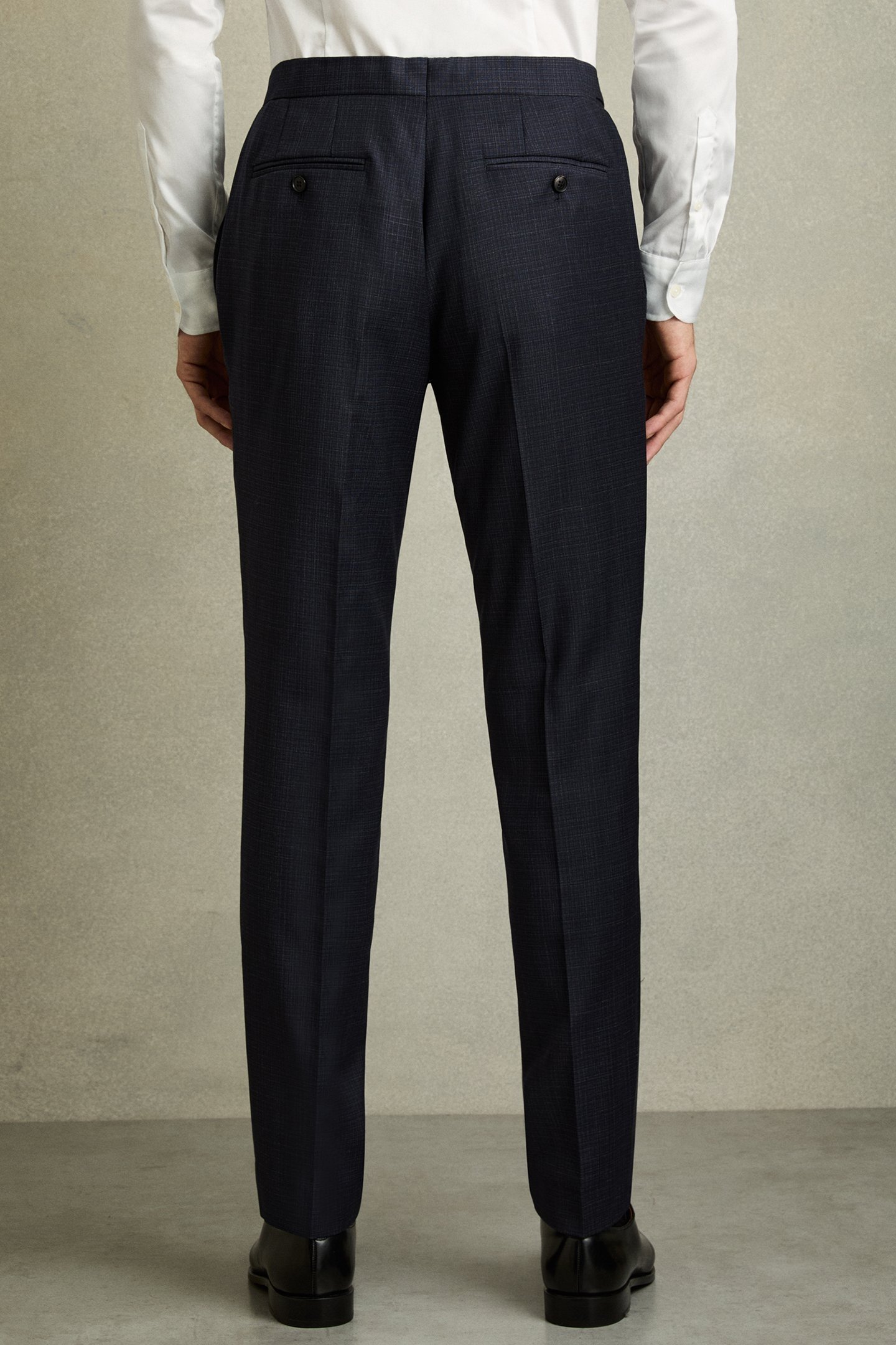 TEXTURED MIXER TROUSER NAVY 2