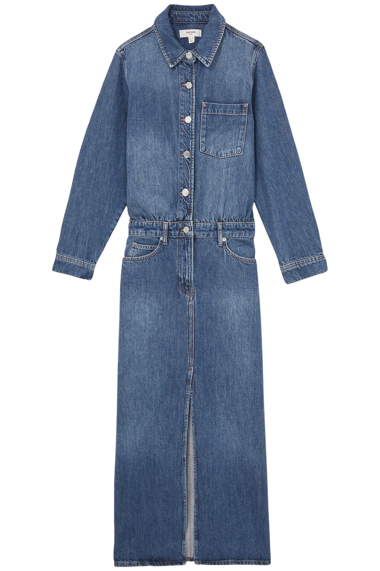 DENIM MIDI DRESS INDIGO 3