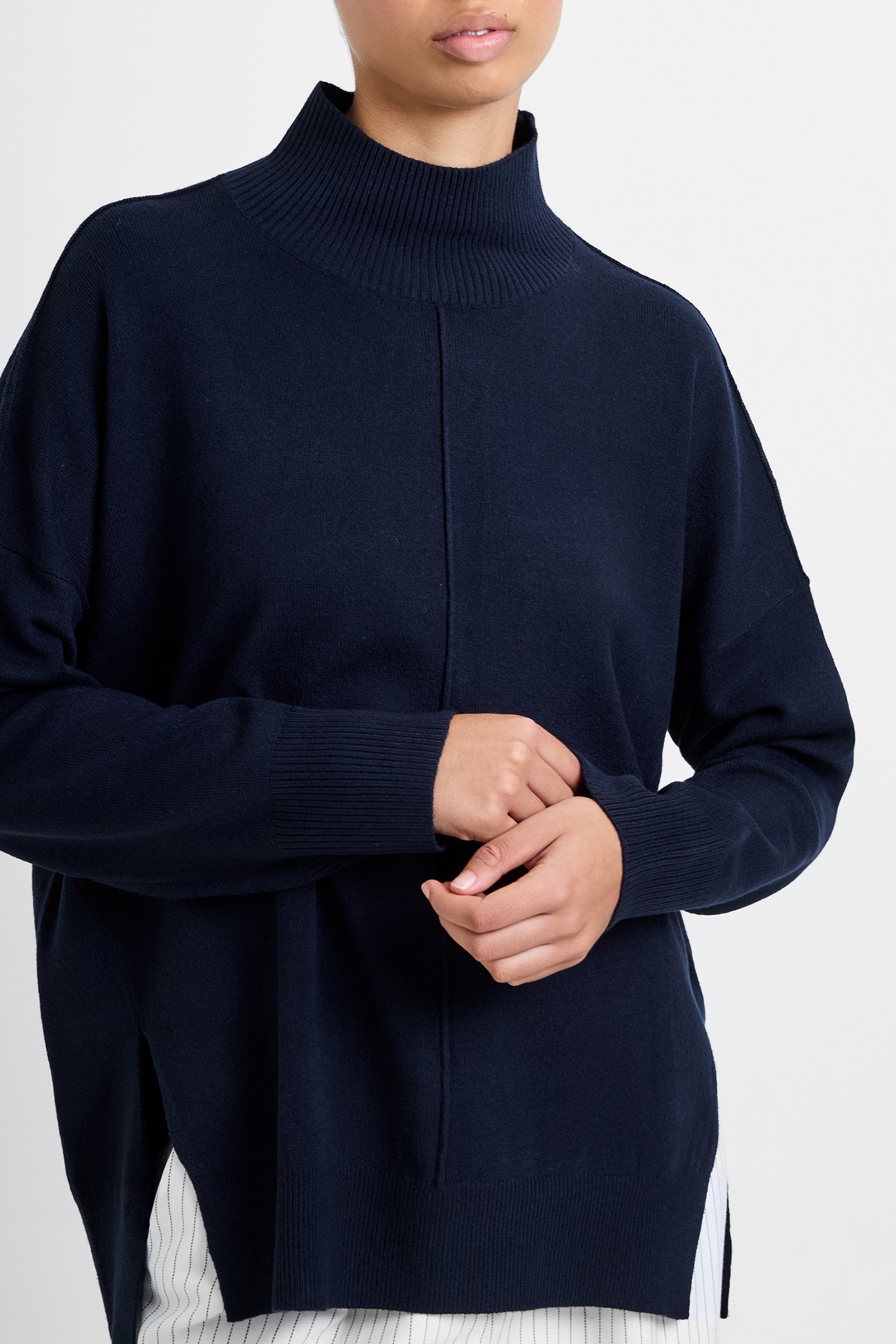 BABYSOFT HIGH NECK SEAM JUMPER MIDNIGHT 3