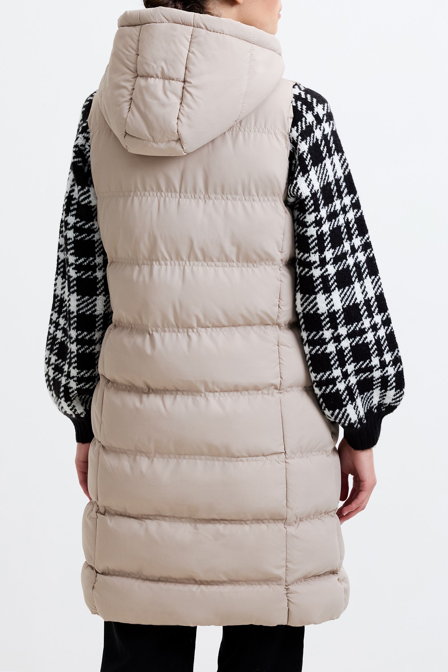 GILET ROW HOOD MID PUTTY 4