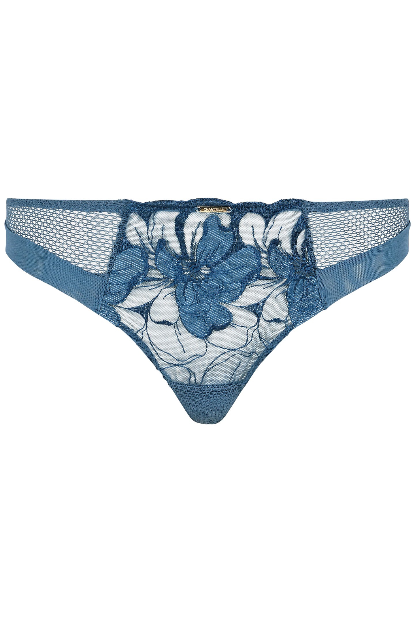 FLEURS SIGNATURE TANGA BLUE 3