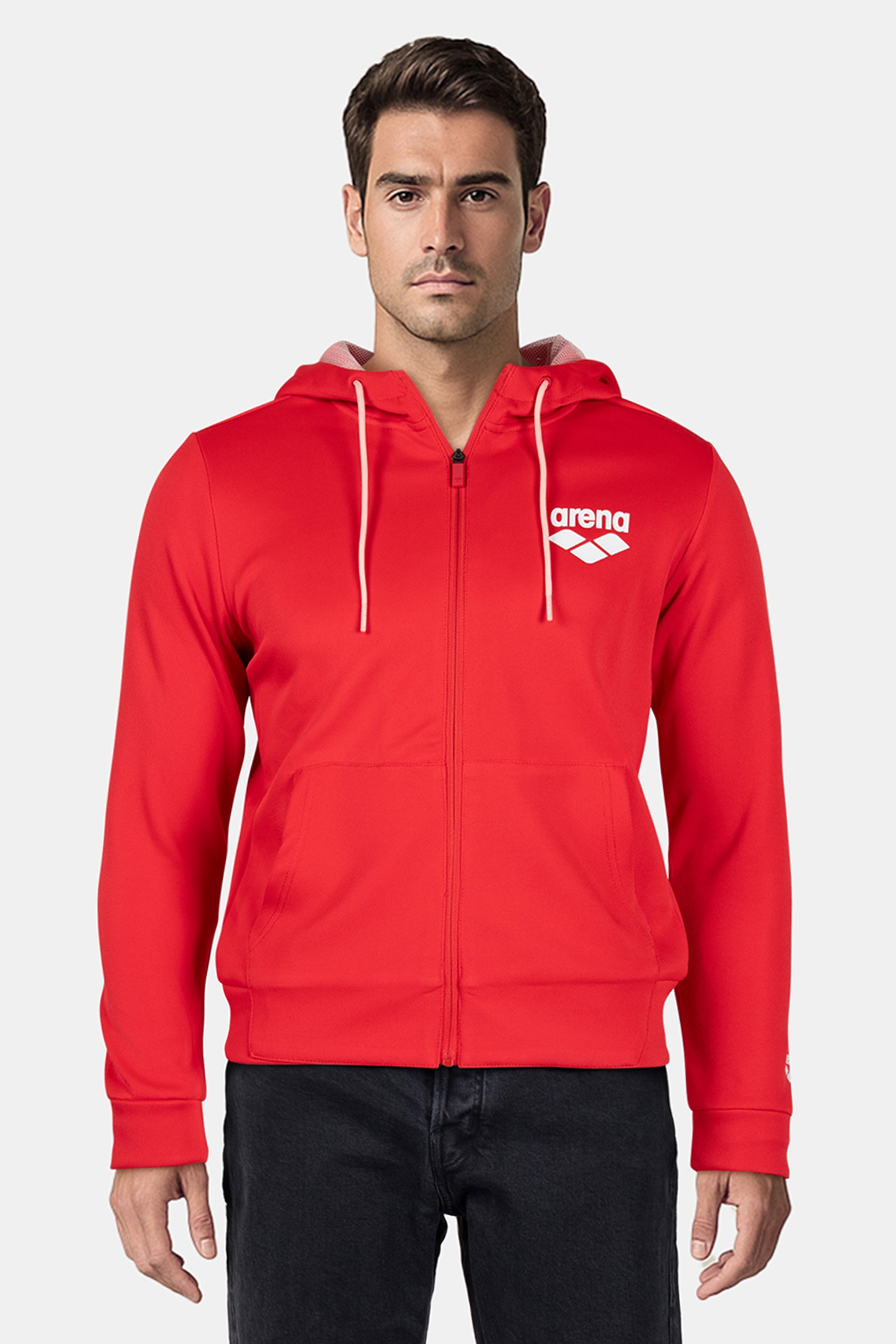 WOMAN HOODIE FULL ZIP A-AFW817S23 POPPY RED 17 1664 TPG 1