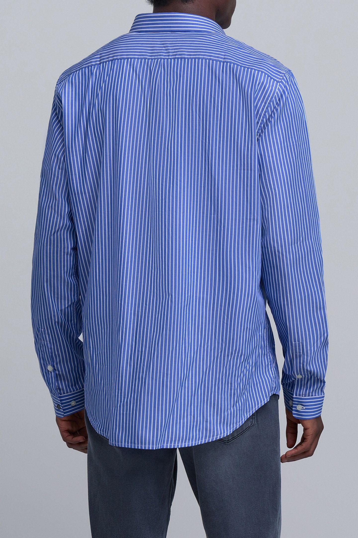 REGULAR COBALT STRIPE SHIRT COBALT 2