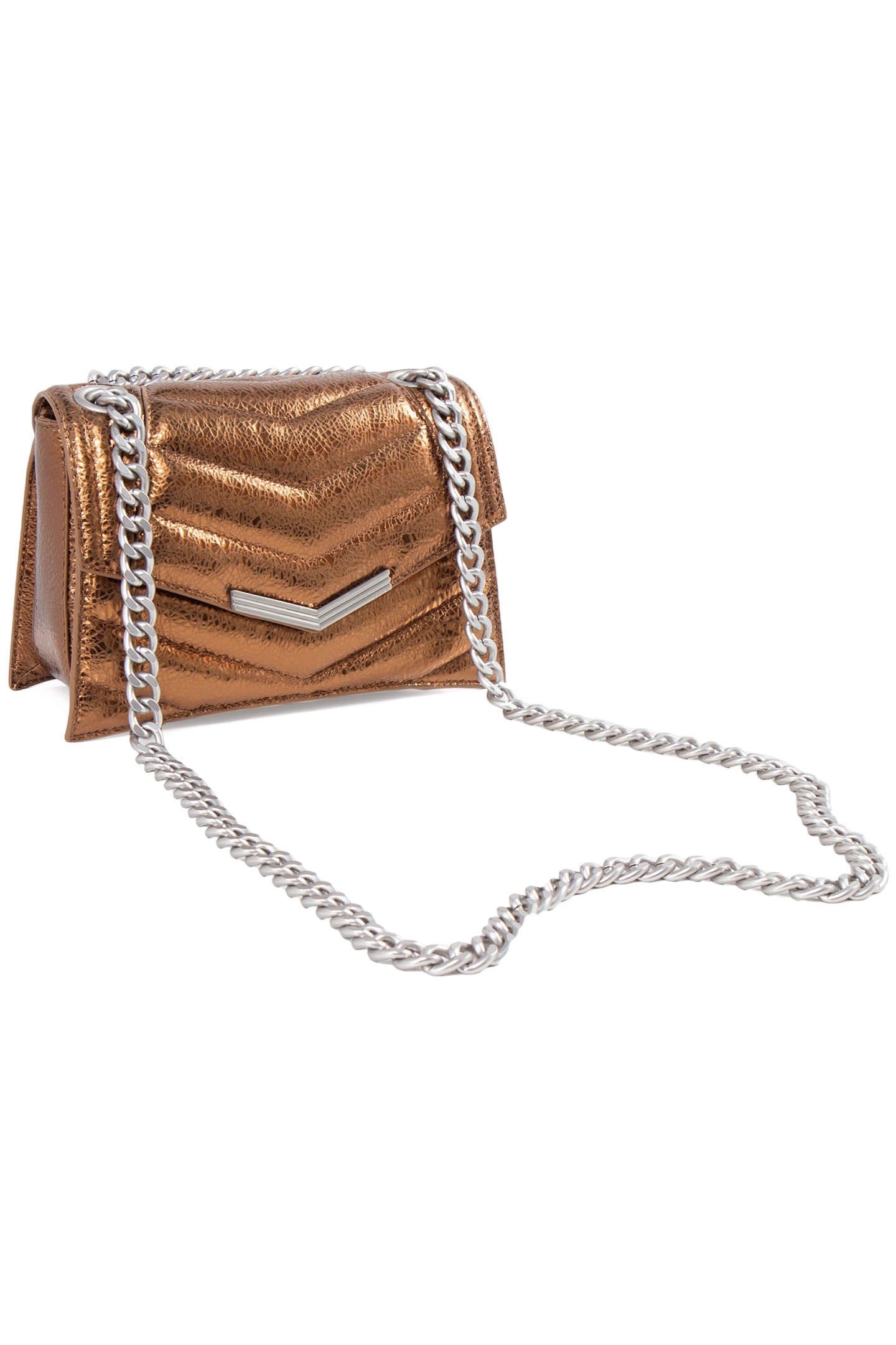 THE 1. BAG SEASONALS COPPER QUILTED LEATHER S BAG BRONZE 5