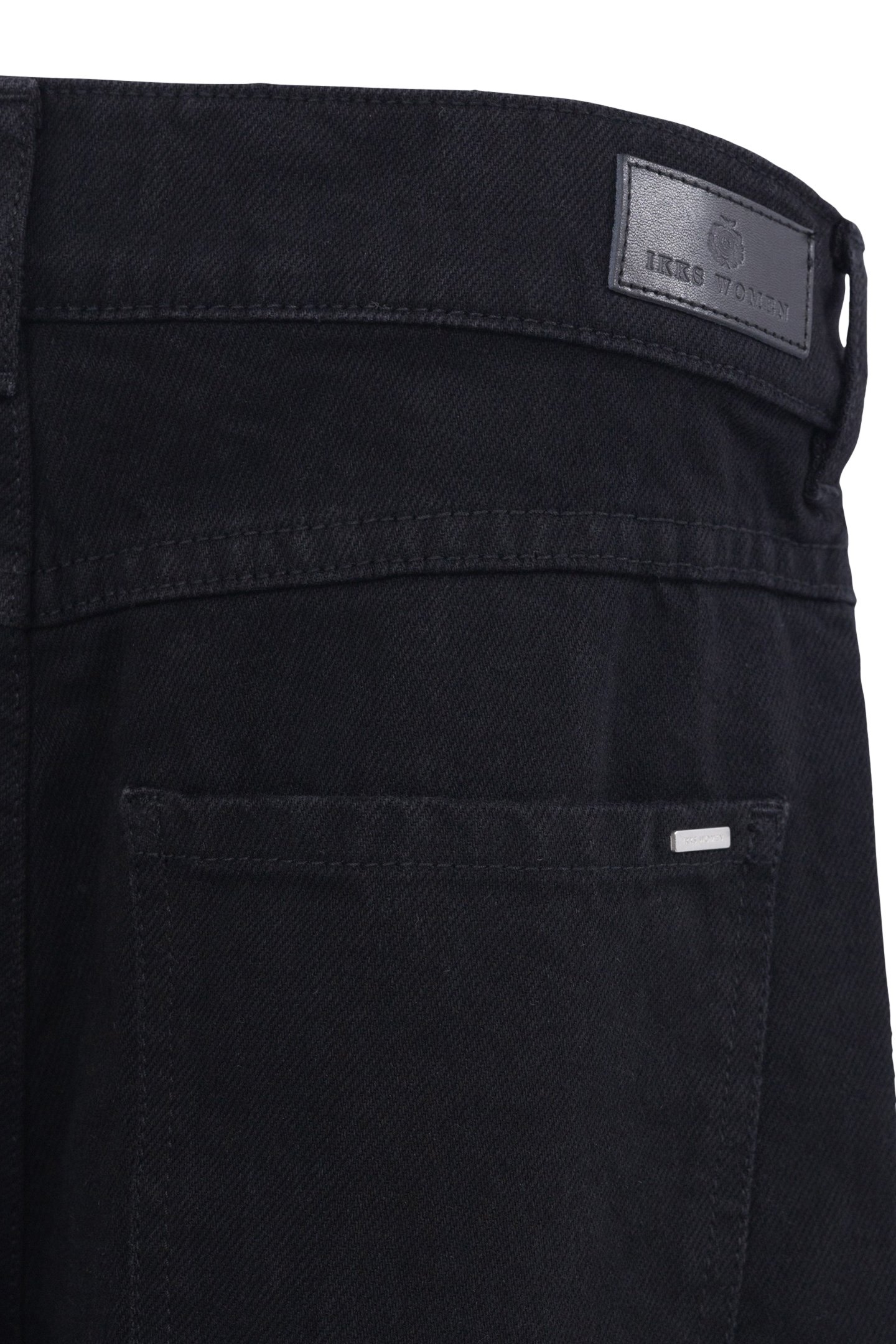 7/8TH STRAIGHT BLACK JEANS BLACK 6