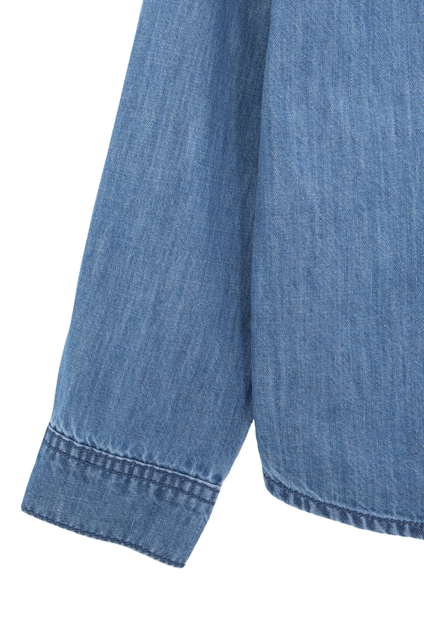 BLUE DENIM SHIRT WATERLESS MESSAGE BACK BOY 4