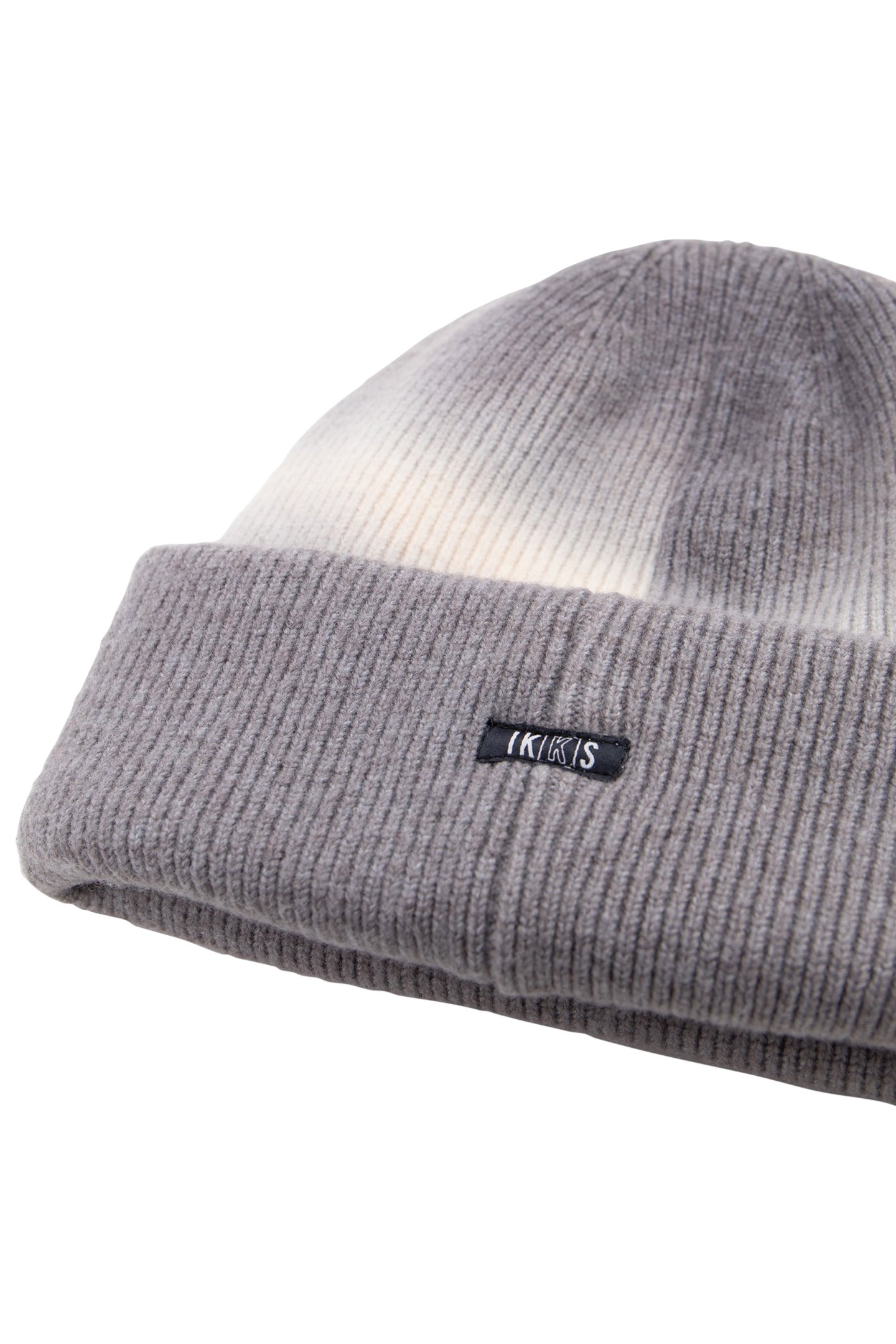 BOY'S GREY TIE AND DYE KNIT HAT WITH MASK CUT-OUT 5