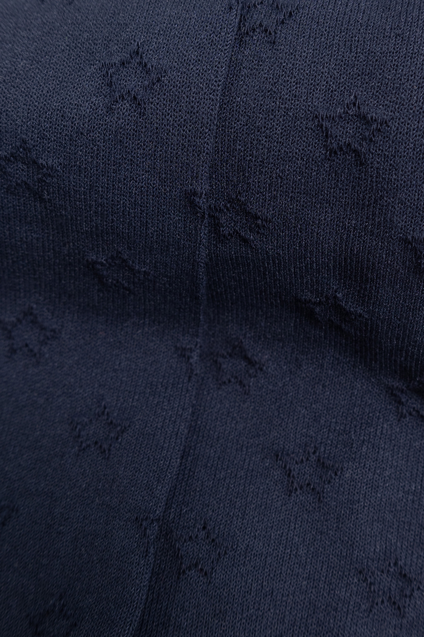 GIRL'S NAVY JACQUARD KNIT TIGHTS 5