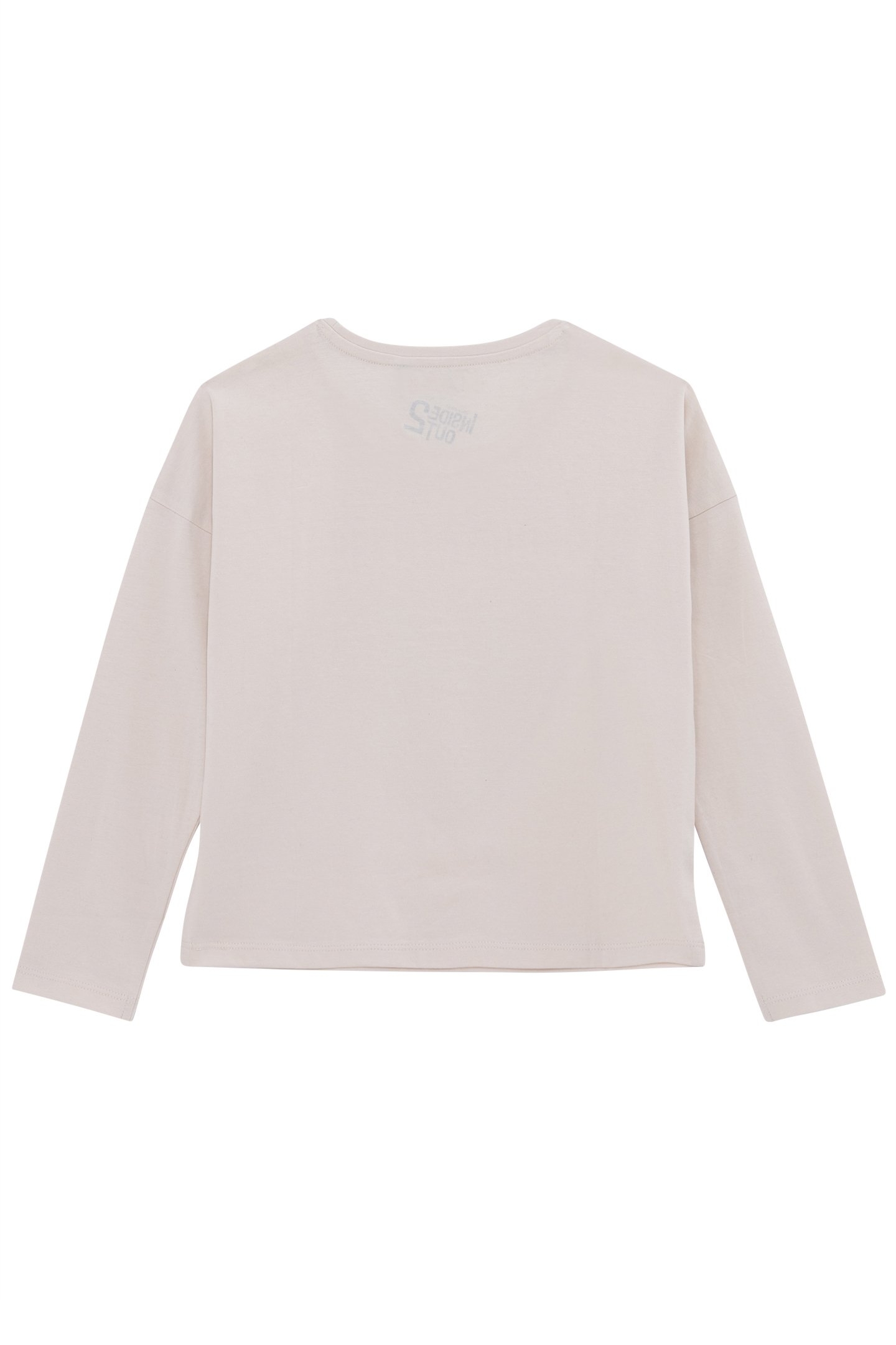 GIRL'S ECRU ORGANIC REVERSIBLE SEQUIN VICE-VERSA T-SHIRT 2