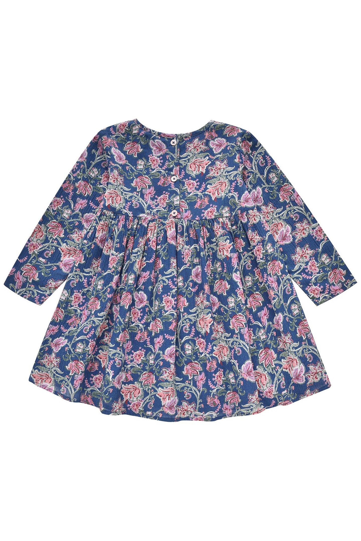 DRESS ROULOTTA BLUE WILD FLOWERS 1