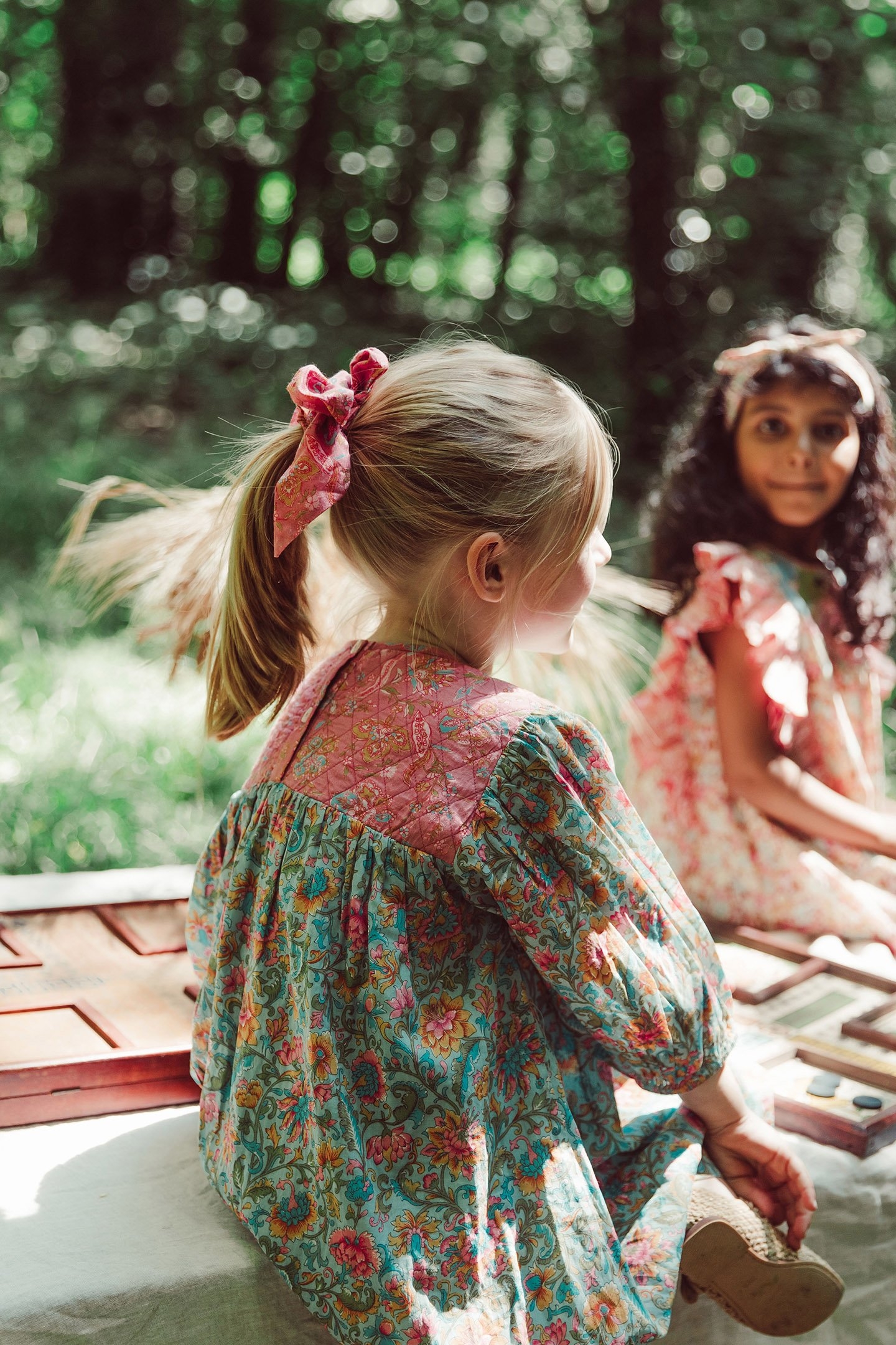 DRESS EUGENIE WATER R FLOWER-PINK 2