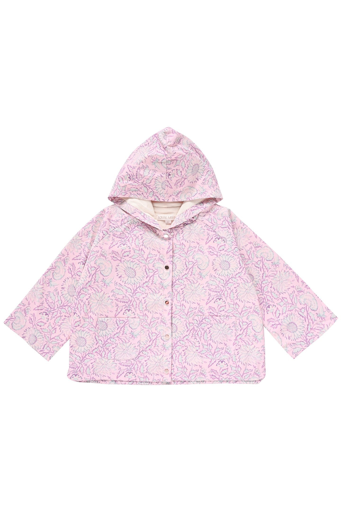 RAINCOAT FELVET PINK DAISY GARDEN 1