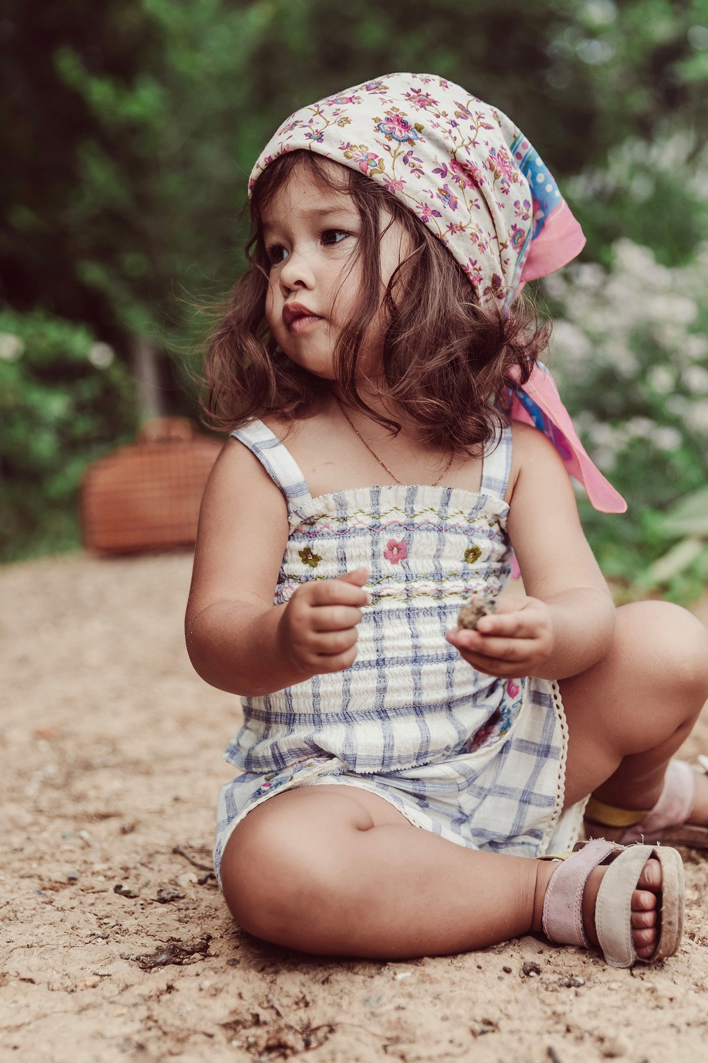 CAMISOLE MALIKA BLUE RIVER CHECKS 1