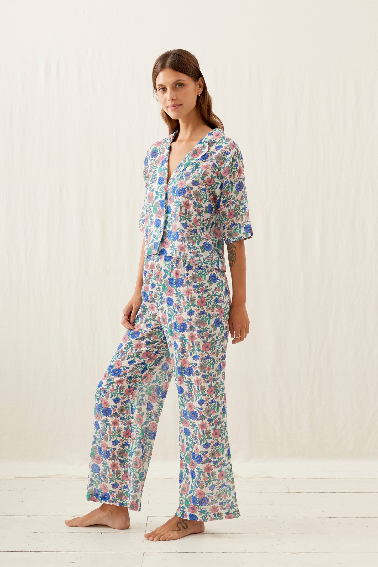 PAJAMAS SET LOUKA BLUE SUMMER MEADOW 4