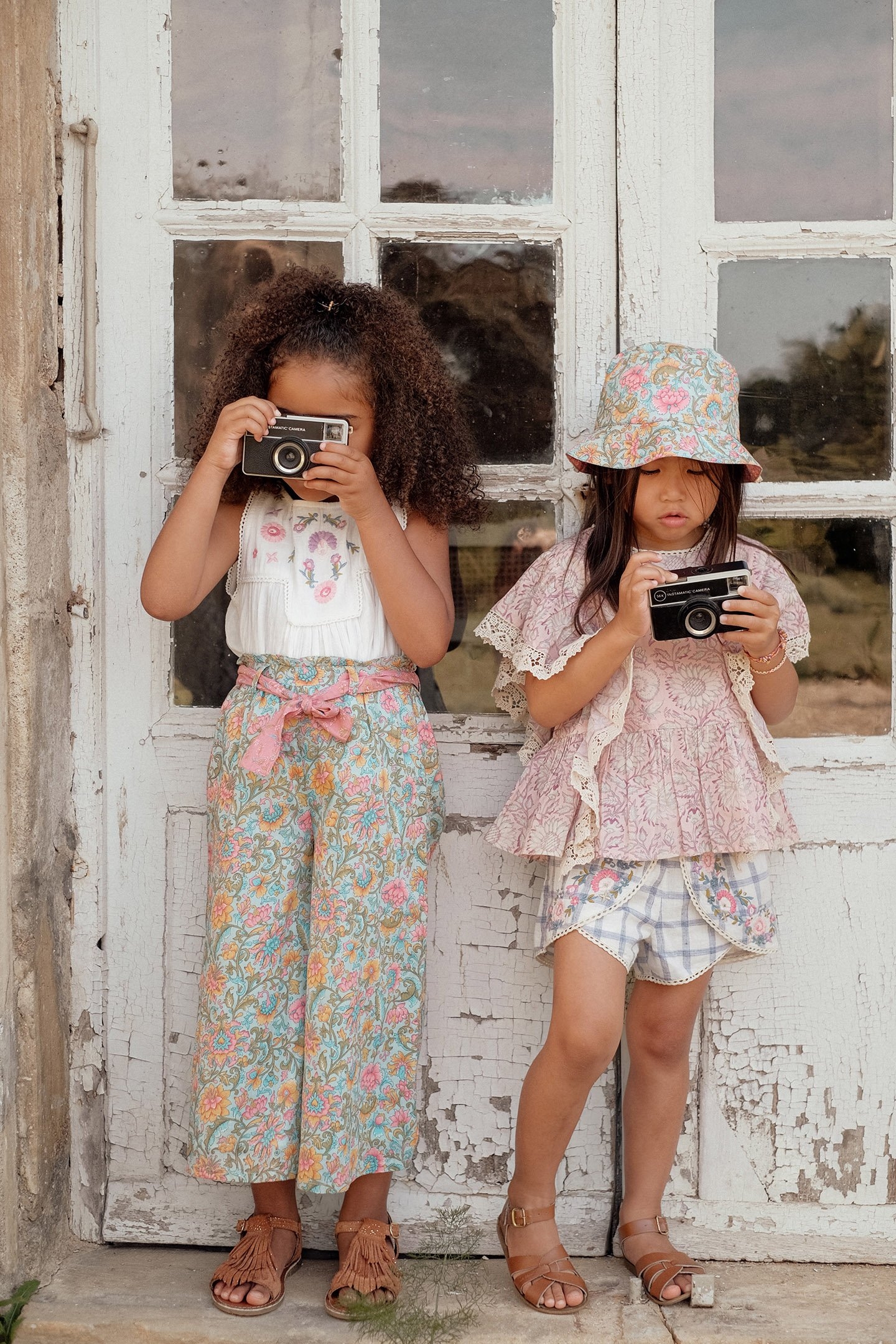 BLOUSE INES PINK DAISY GARDEN 6