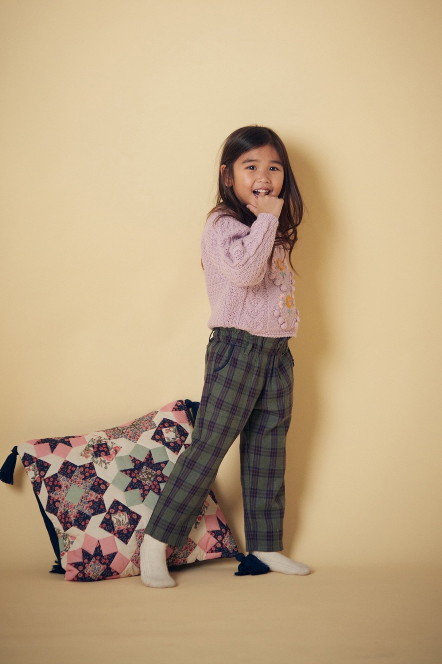 PANTS NIMA GREEN TARTAN 3