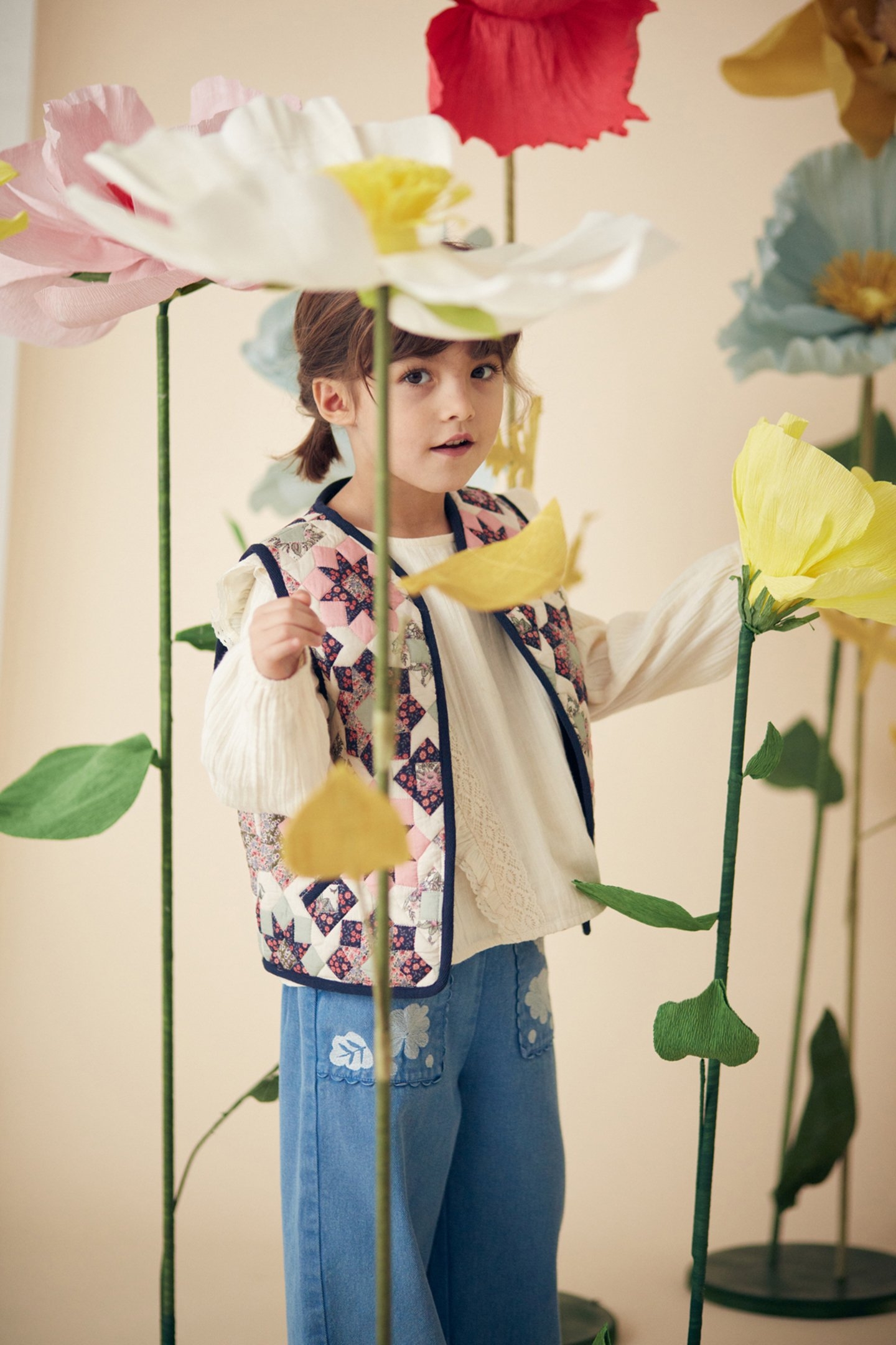 REVERSIBLE VEST ANDRESA SMALL STAR PATCHWORK 2