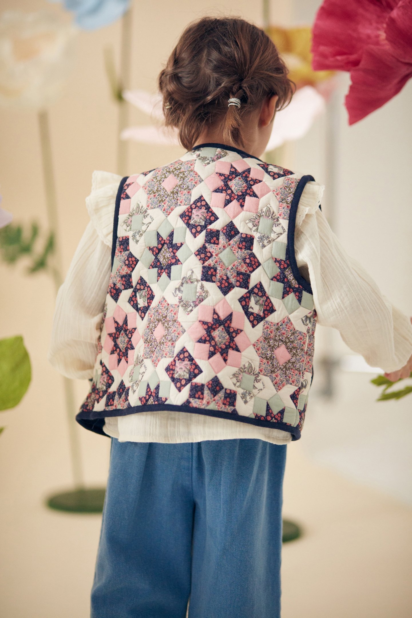 REVERSIBLE VEST ANDRESA SMALL STAR PATCHWORK 3