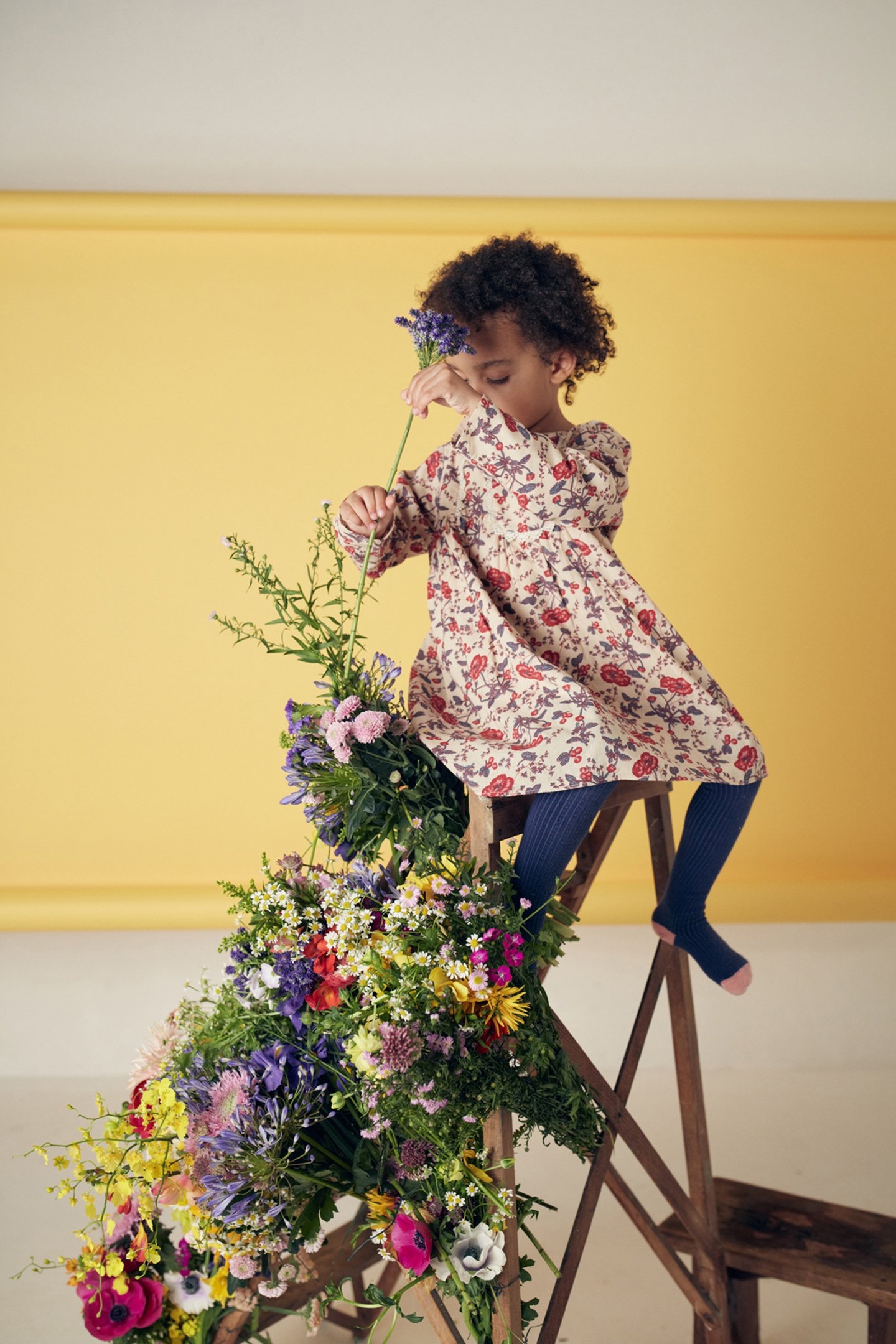 DRESS ROULOTTA CREAM POPPIES 3