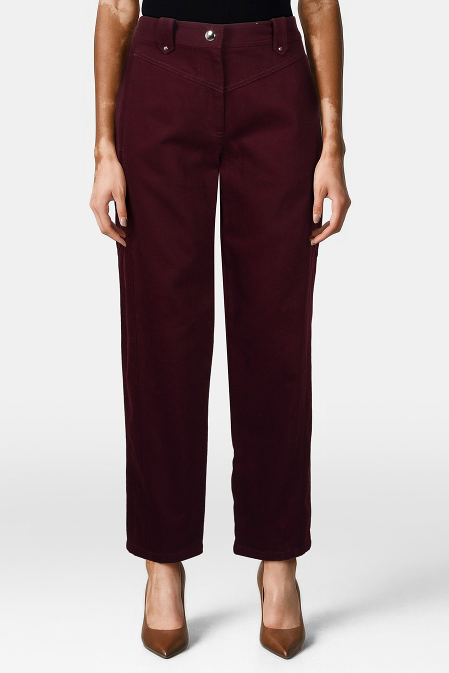 FULONA TROUSER BERRY/BORDEAUX 1