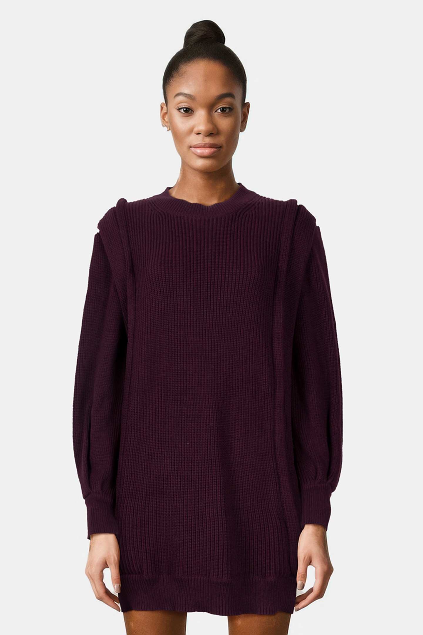 LORELY DRESS BERRY/BORDEAUX 1