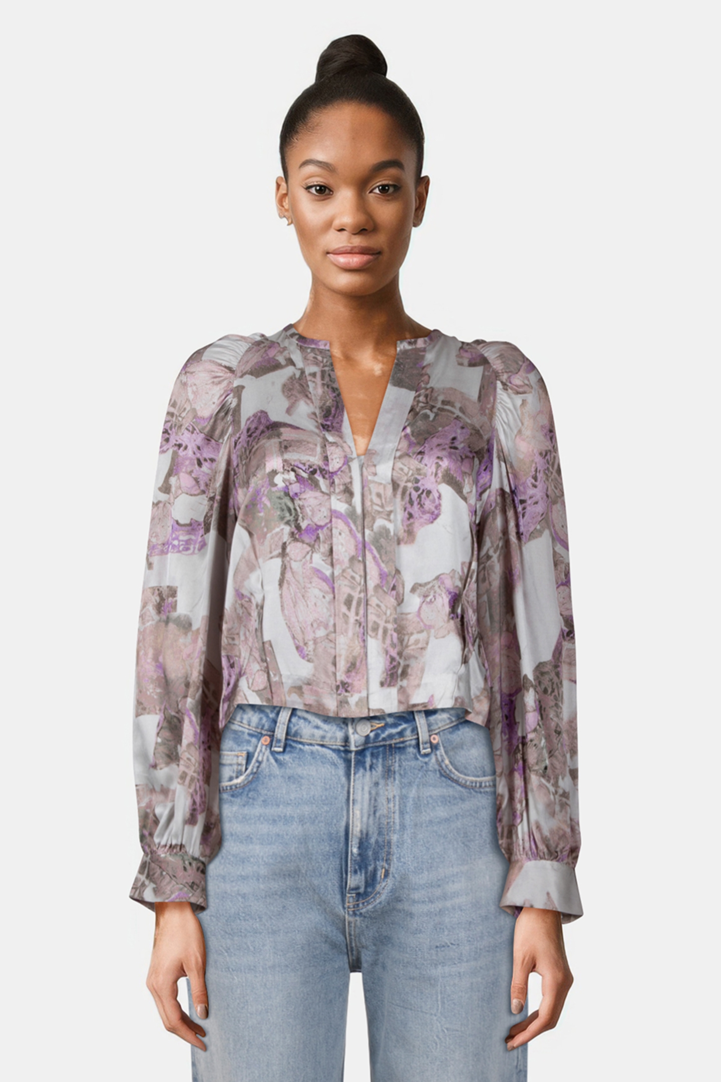 NAYAR TOP ECRU/PINK 1