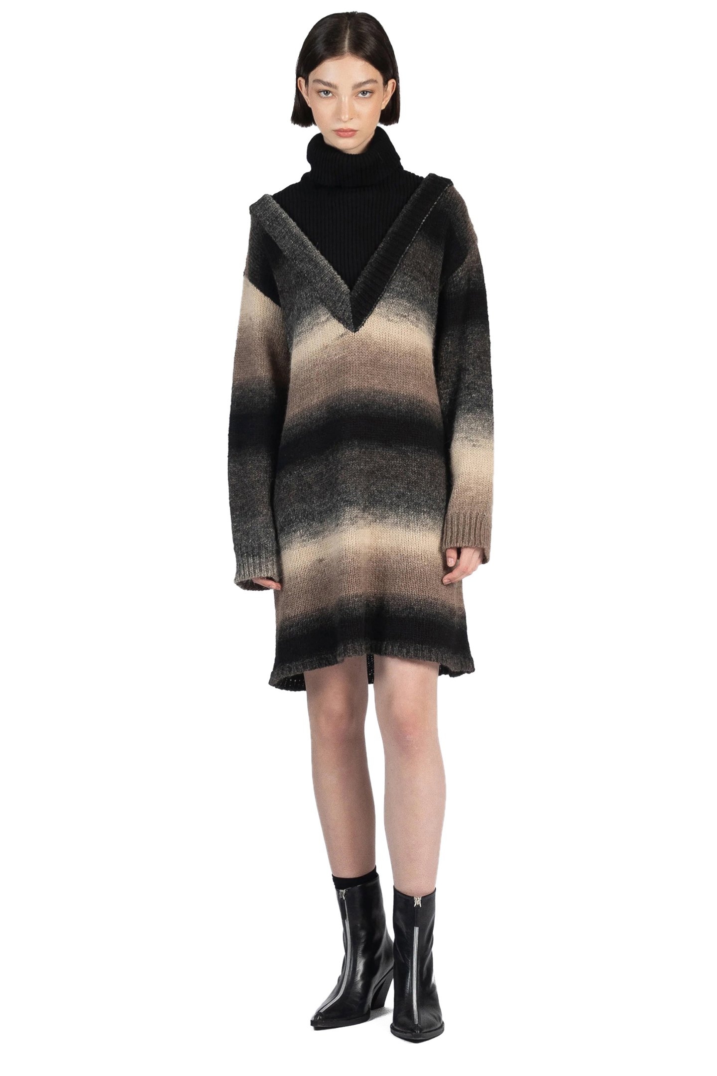 GRADIENT KNIT DRESS MULTICOLO R 1