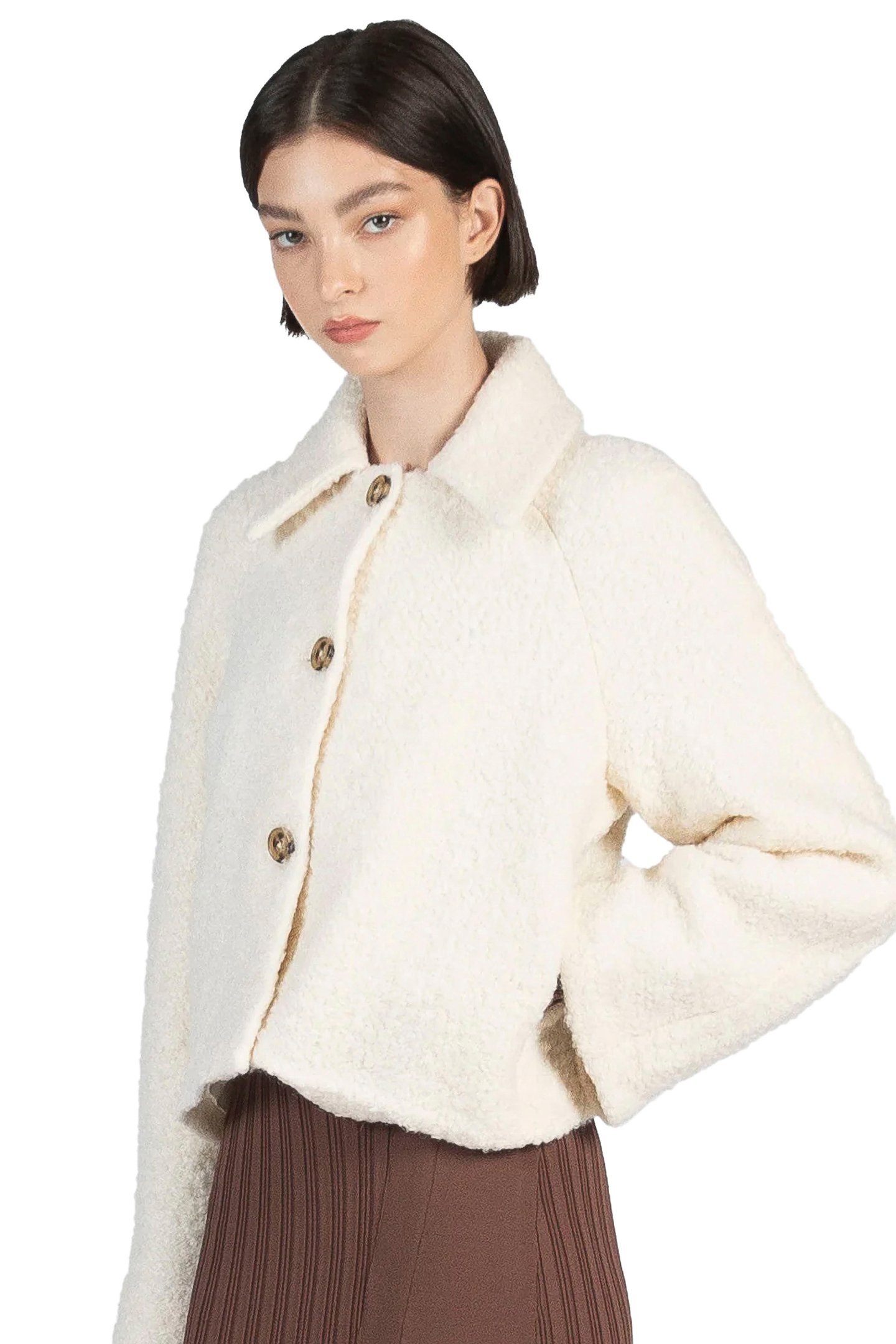 BOUCLÉ JACKET OFF WHITE 1