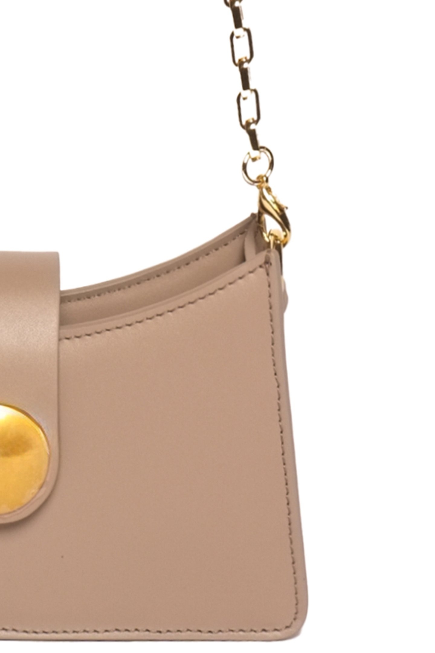 MINI BUCKLE LEATHER TAUPE 3