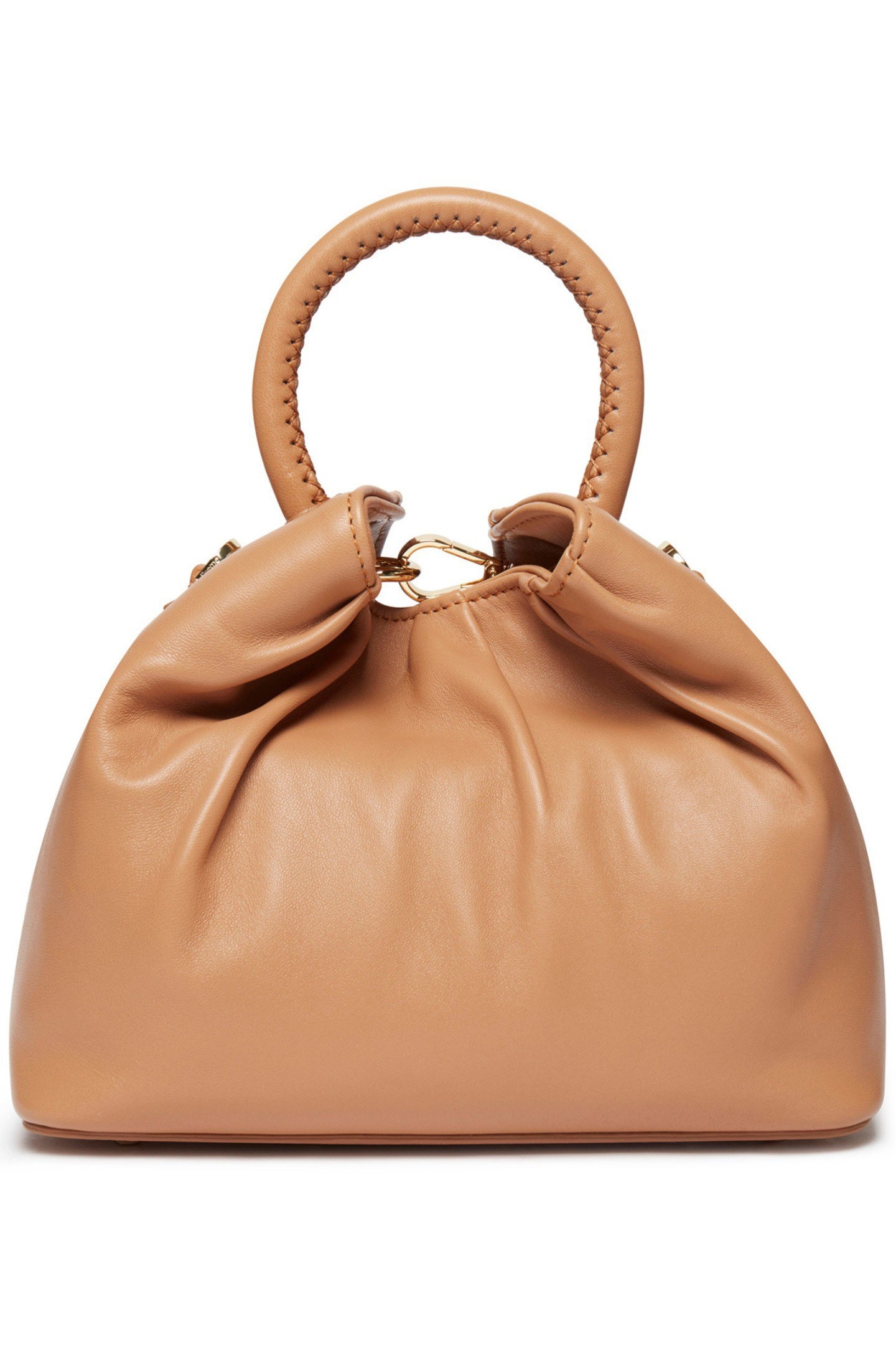 SMALL DUMPLING LEATHER CAMEL 1