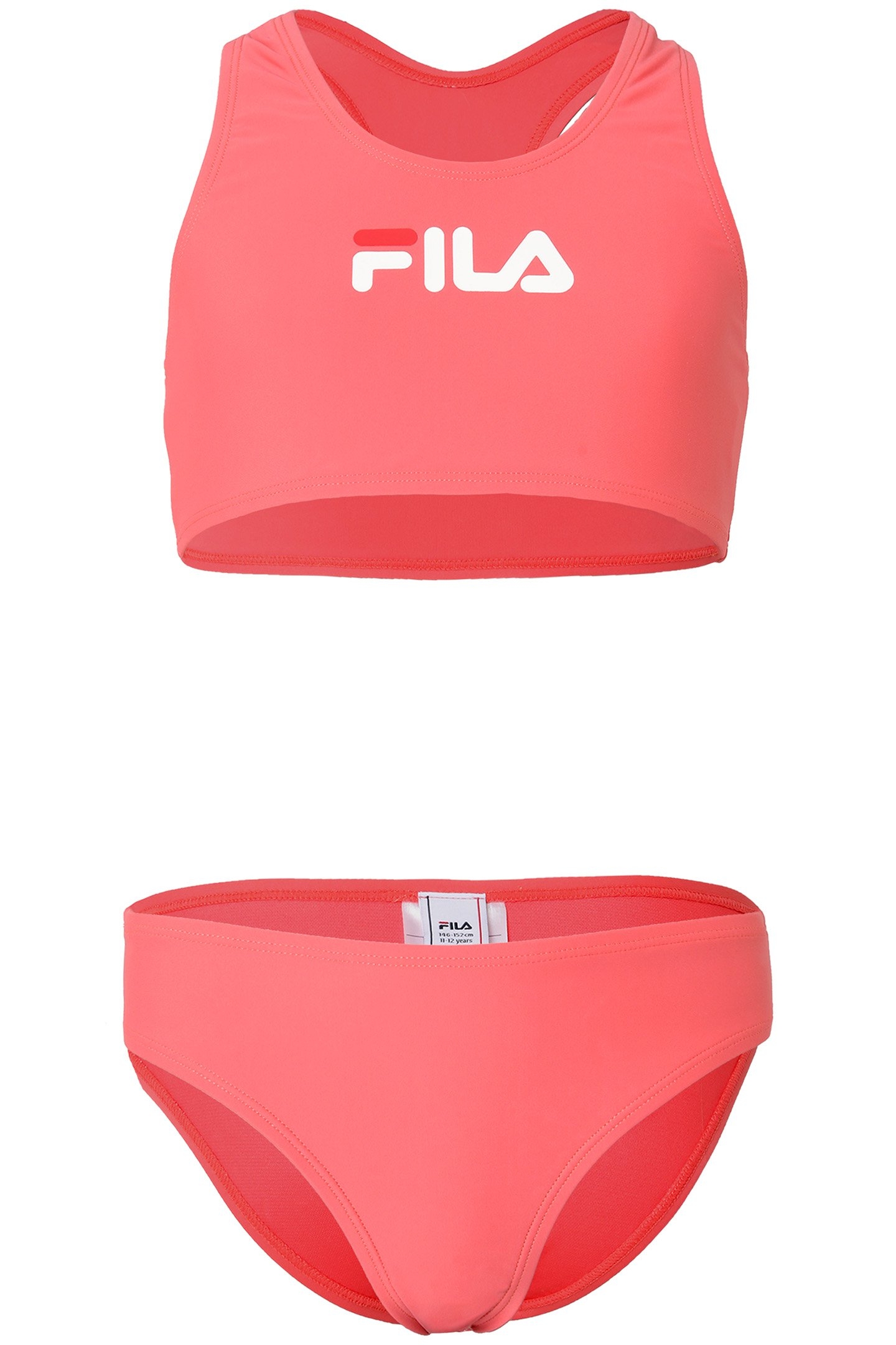 GIRLS SASSARI RACER BACK BIKINI CALYPSO CORAL 1